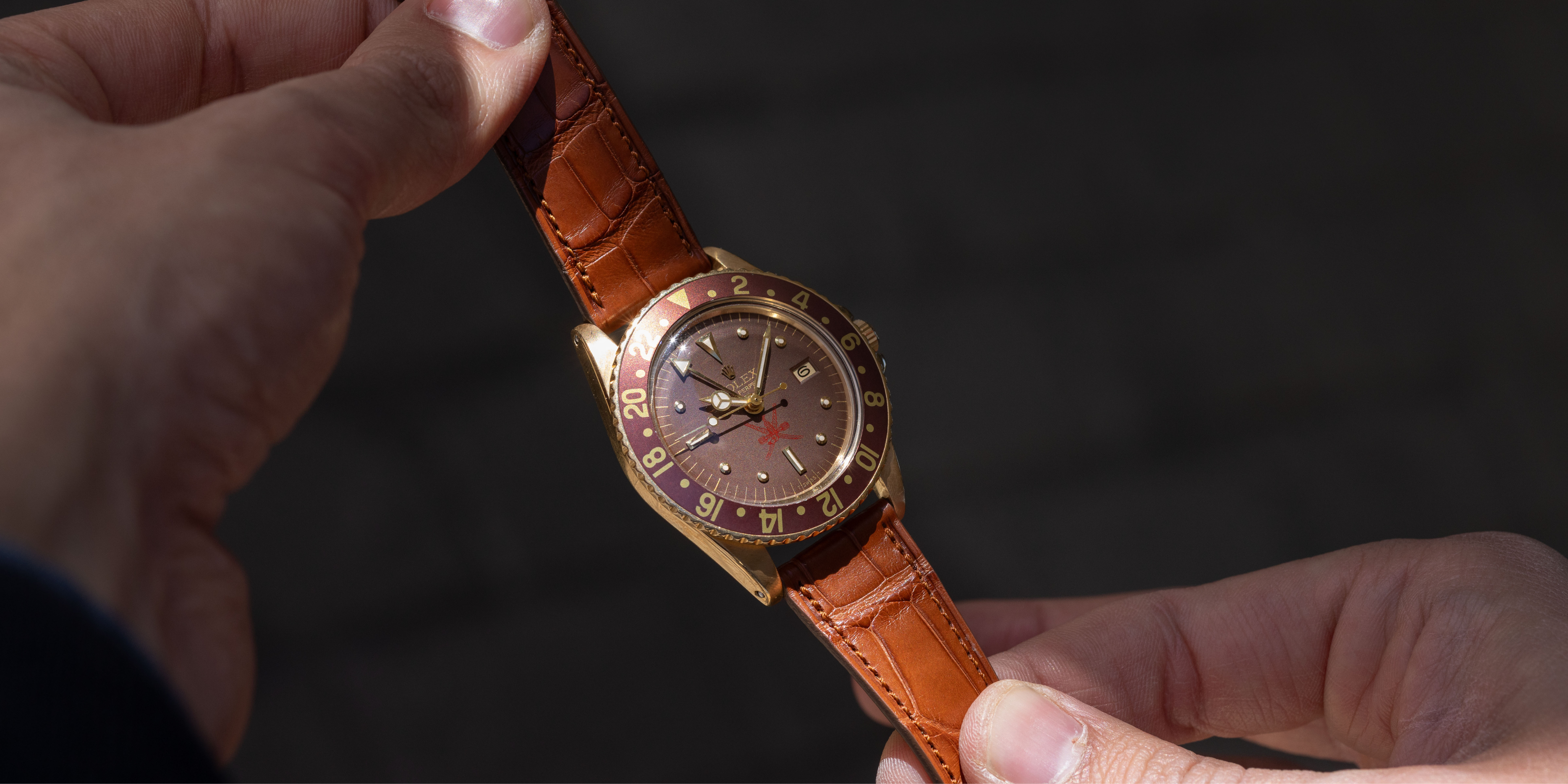 The Grail Gold GMT-Master, a unqiue Khanjar 1675/8