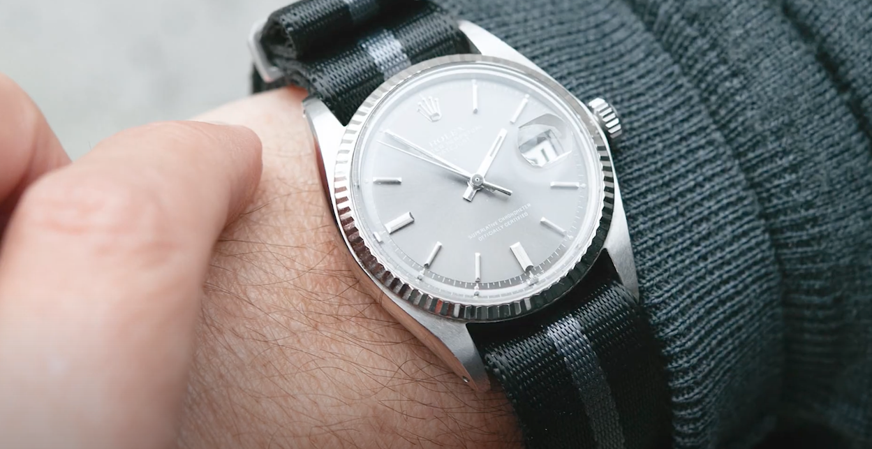 Oyster perpetual nato on sale strap