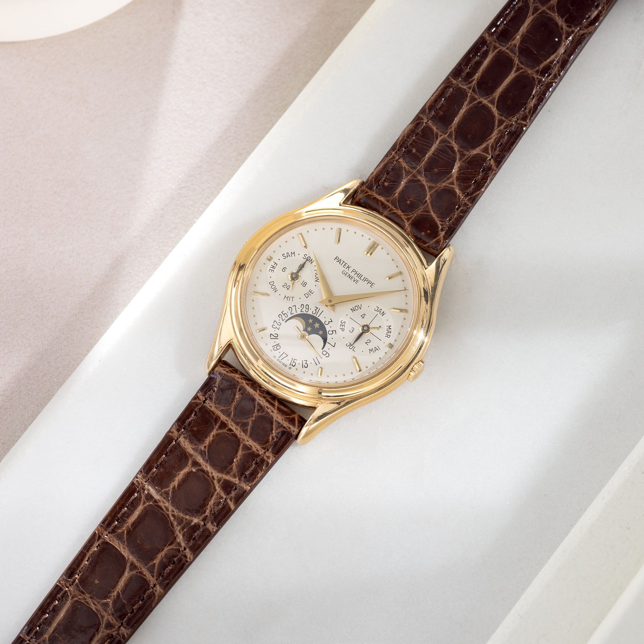 Strap for Patek Philippe 3940 Perpetual – Walnut Brown Alligator
