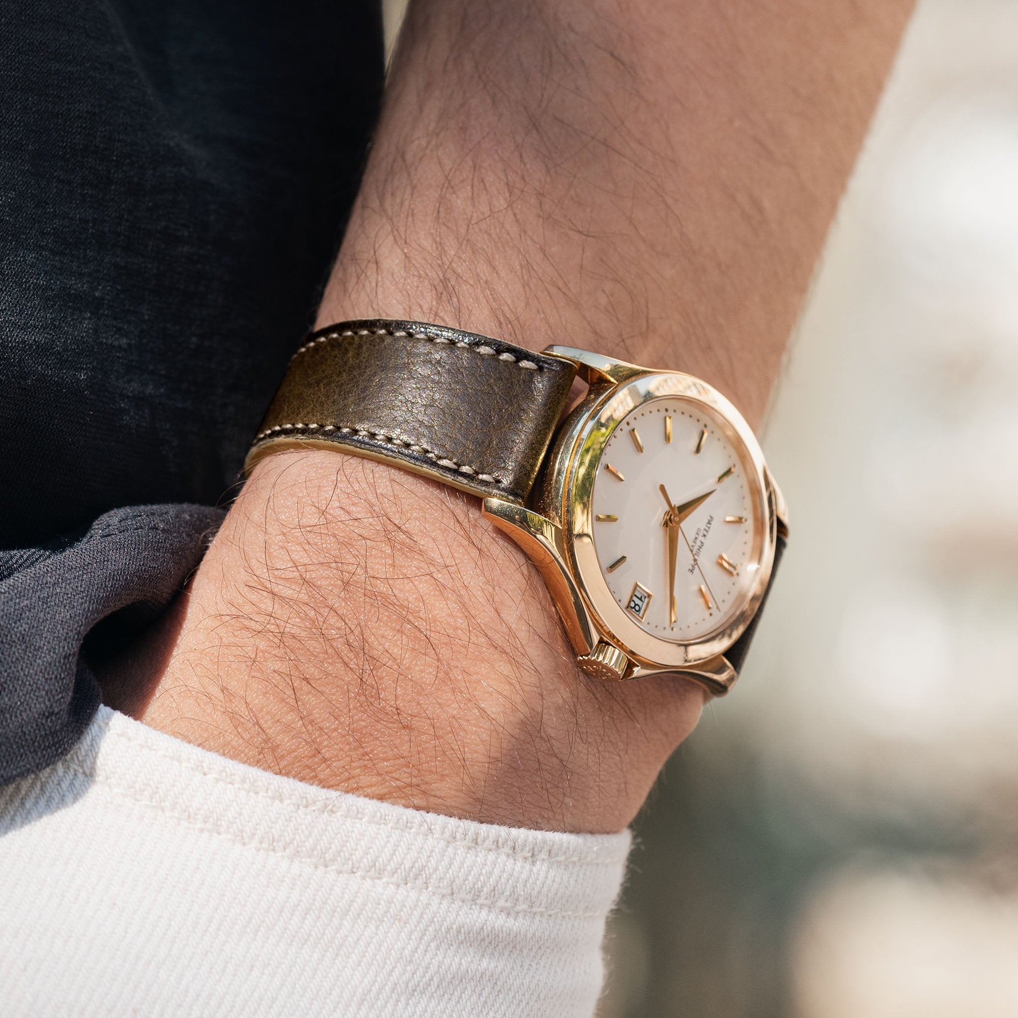 The Hollywood Hills Leather Watch Strap - Jubilee Edition