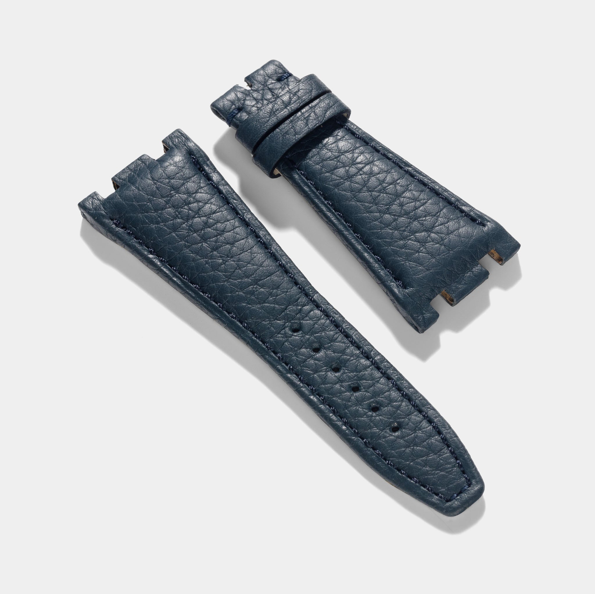Premium Prussian Blue Leather Watch Strap for Audemars Piguet Royal Oa