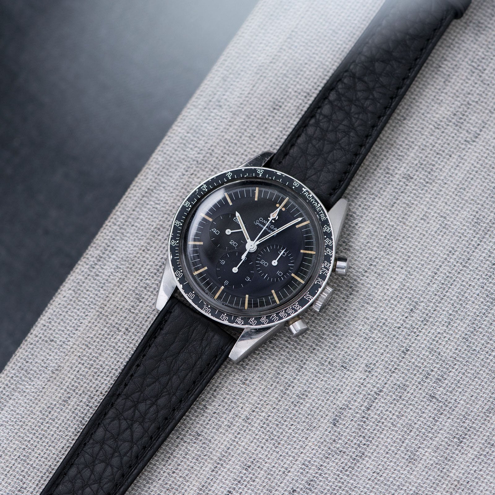 Taurillon Black Speedy Leather Watch Strap