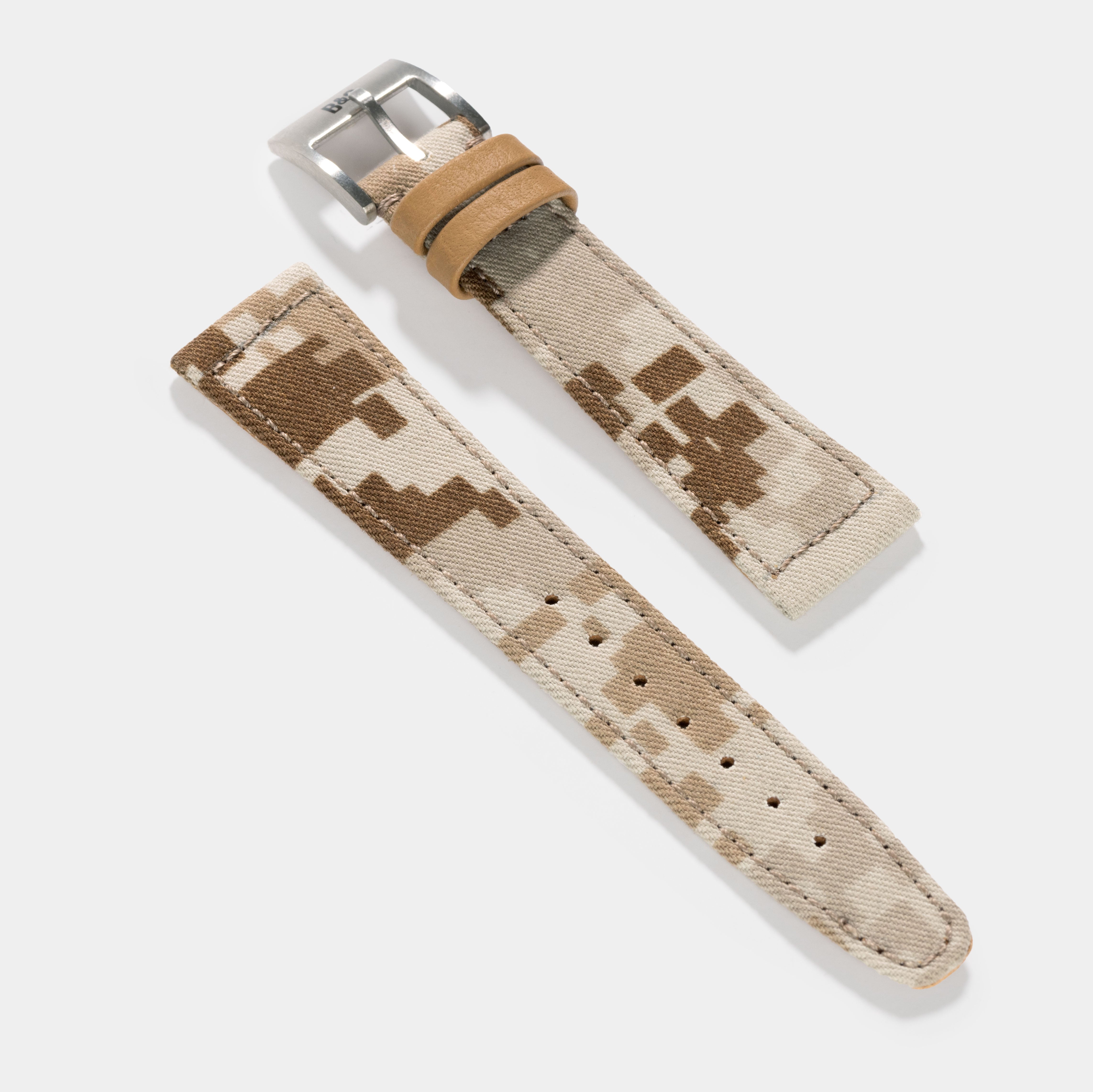 Sample Sale - The Brooklyn Camo Watch Strap - Short - 20mm