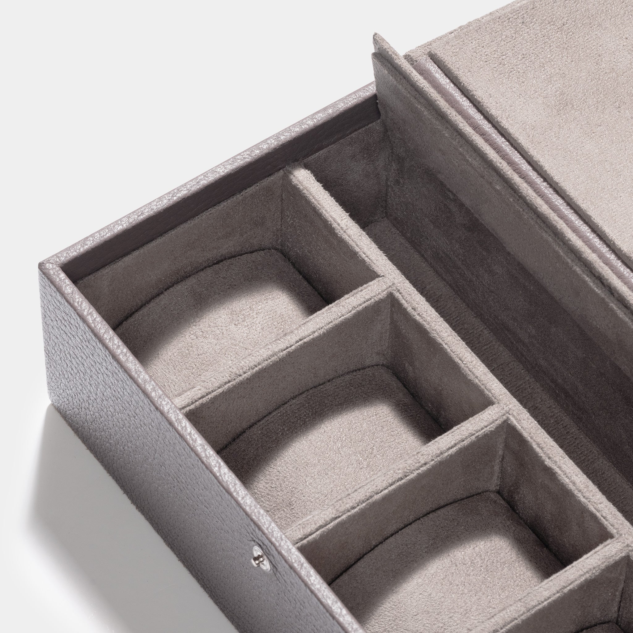 Luxury Taupe Leather Watch Case