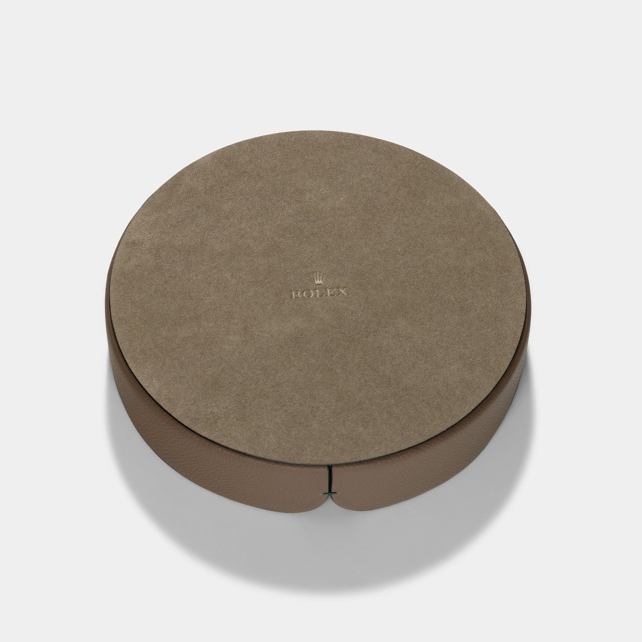 Rolex taupe color leather organiser tray