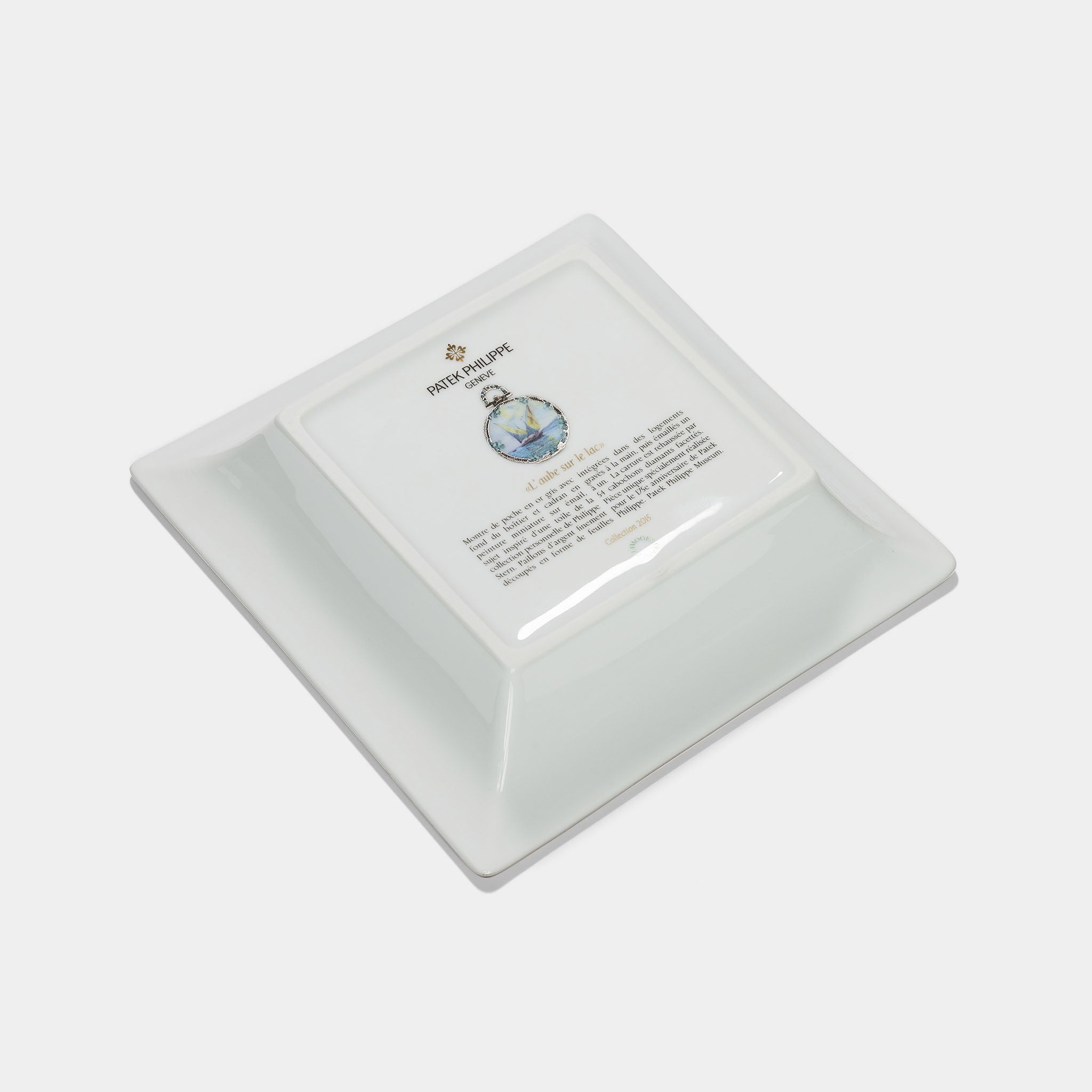 Patek Philippe Porcelan "L'aube sur le lac " Limoges Vide Poche Dish Trinket