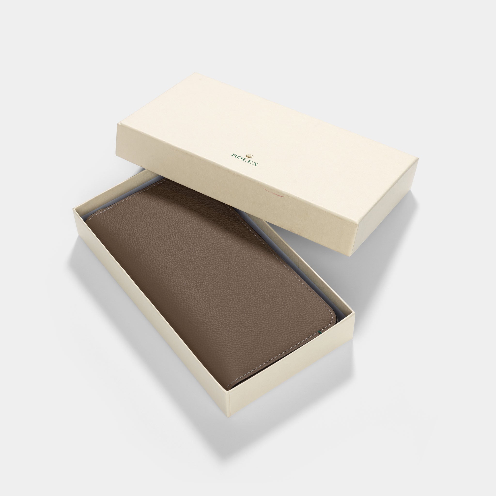 MRG-10184 - Rolex Ladies Taupe Colour Leather Wallet
