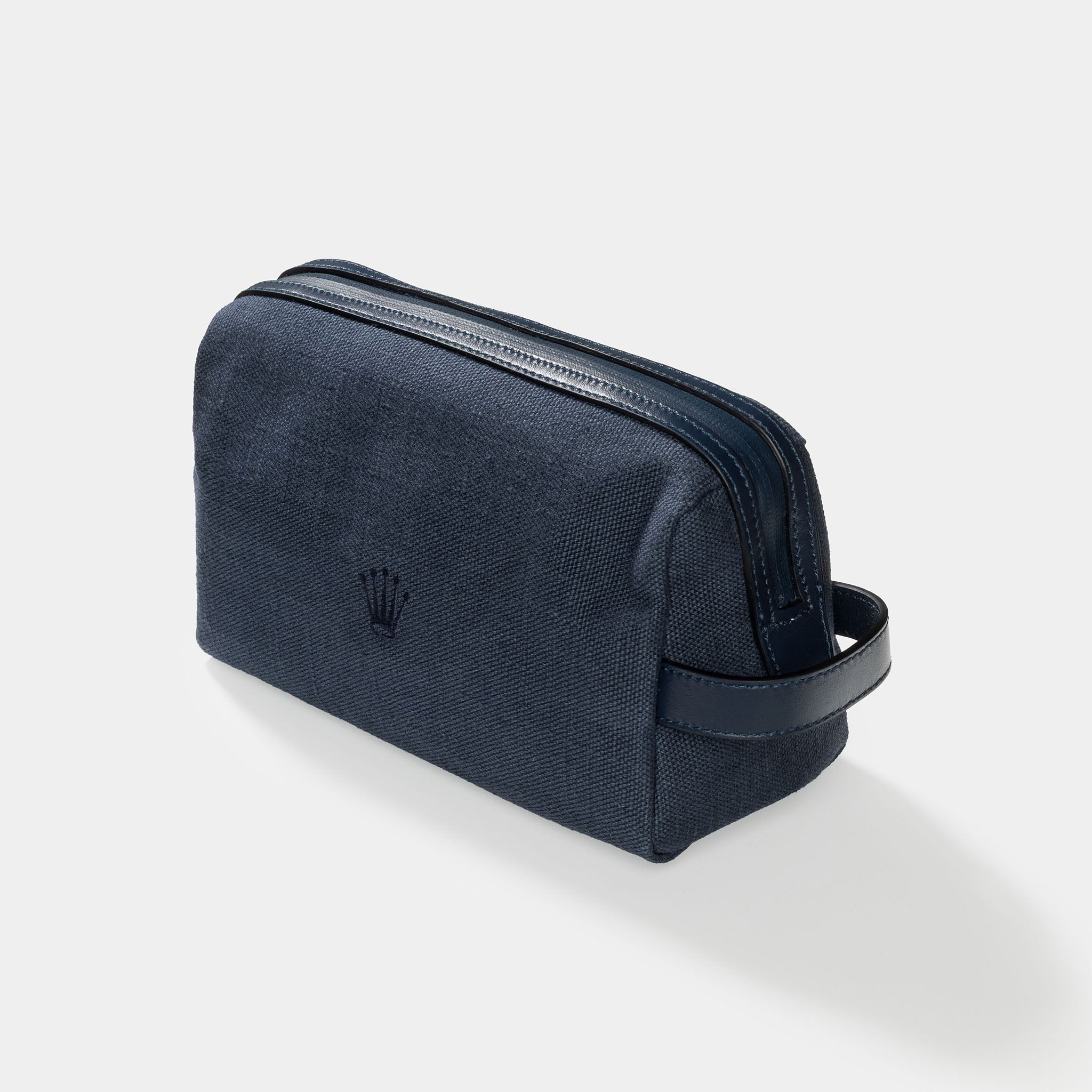Rolex blue canvas Toiletery bag