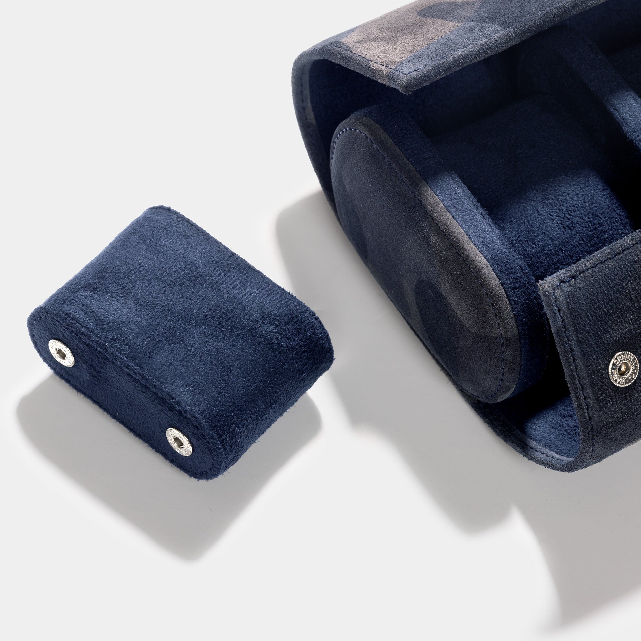 Oval 4 Watch Blue Camo Leather Watch Box