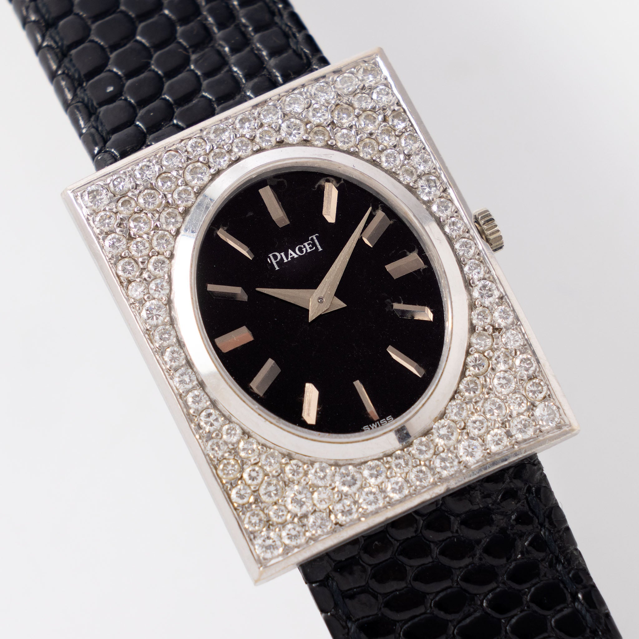 Piaget Dresswatch Diamond White Gold Pave Case ref. 918