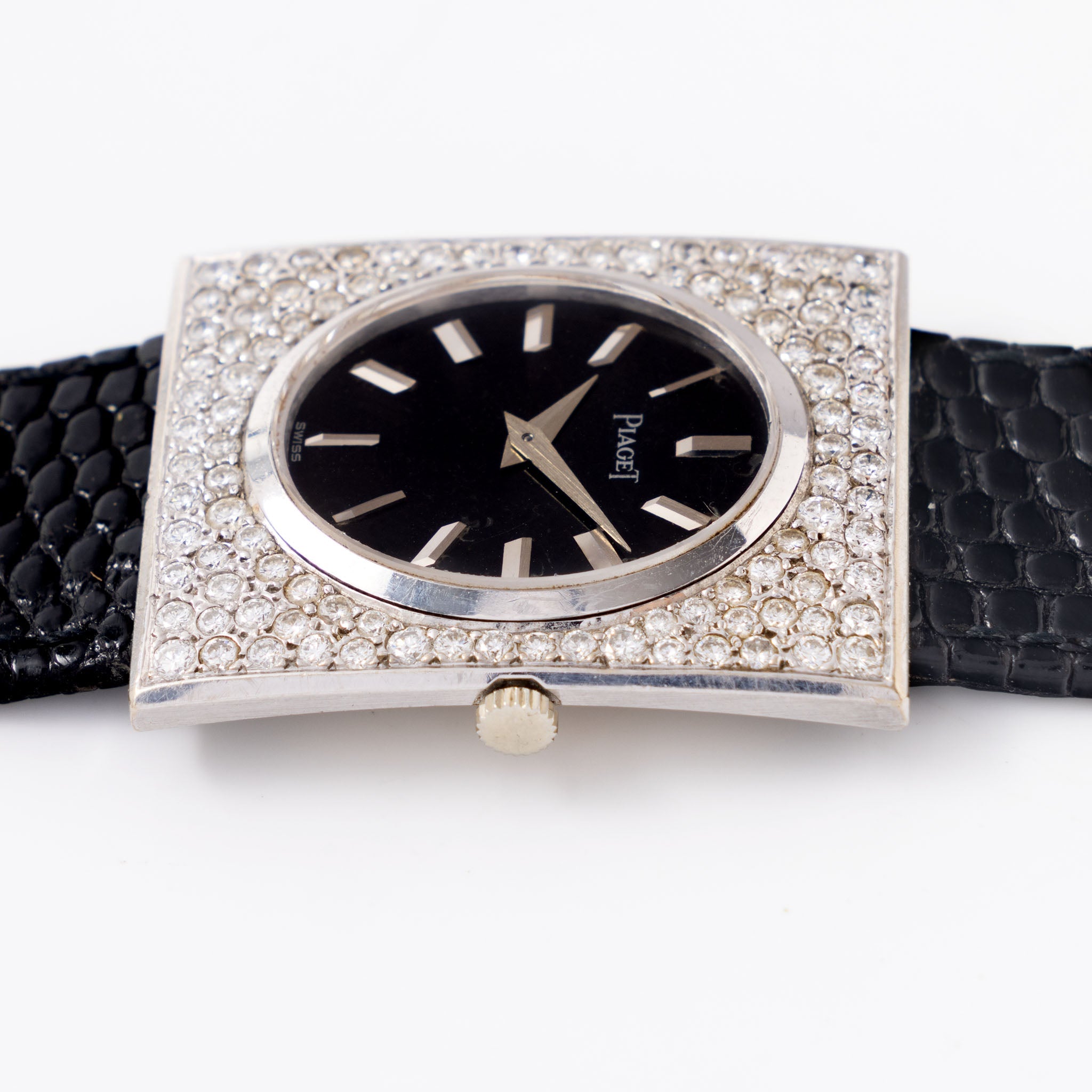 Piaget Dresswatch Diamond White Gold Pave Case ref. 918
