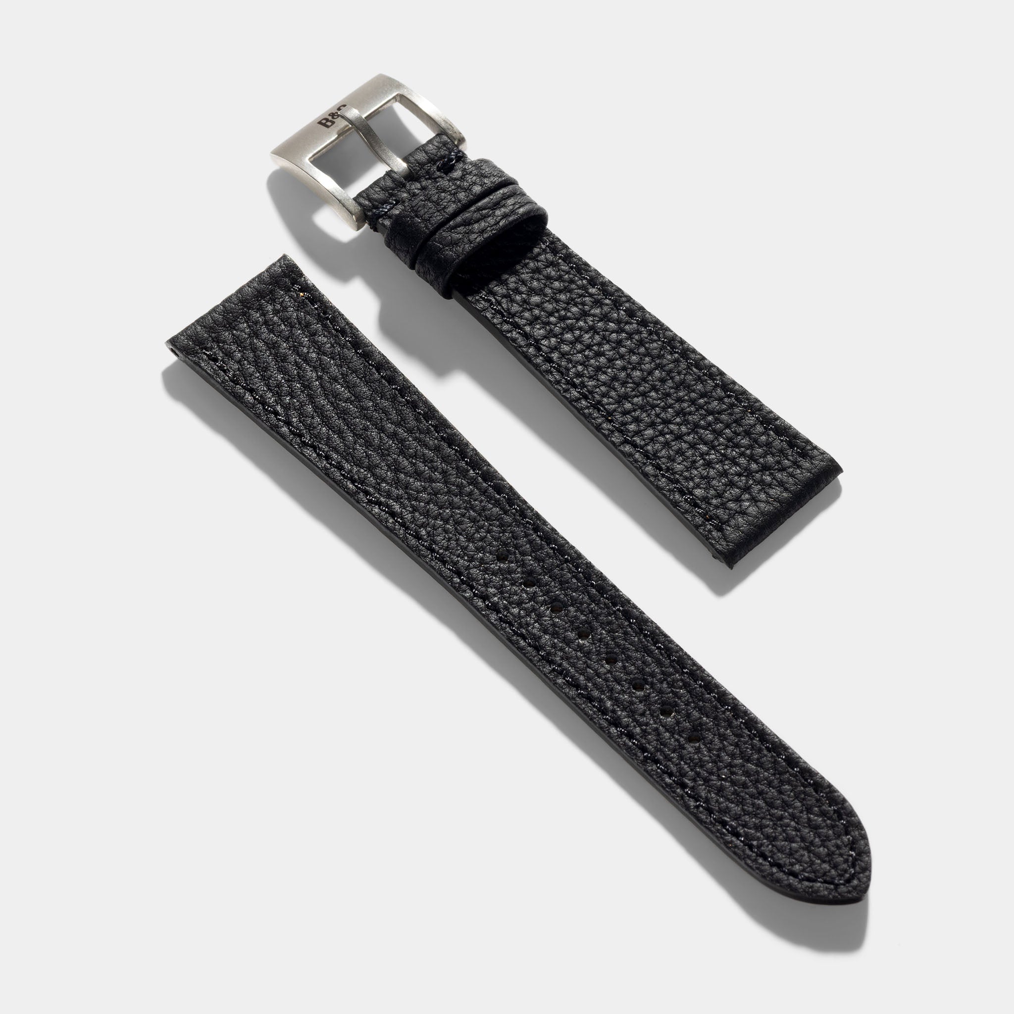 Grana Noir Tonal Watch Strap