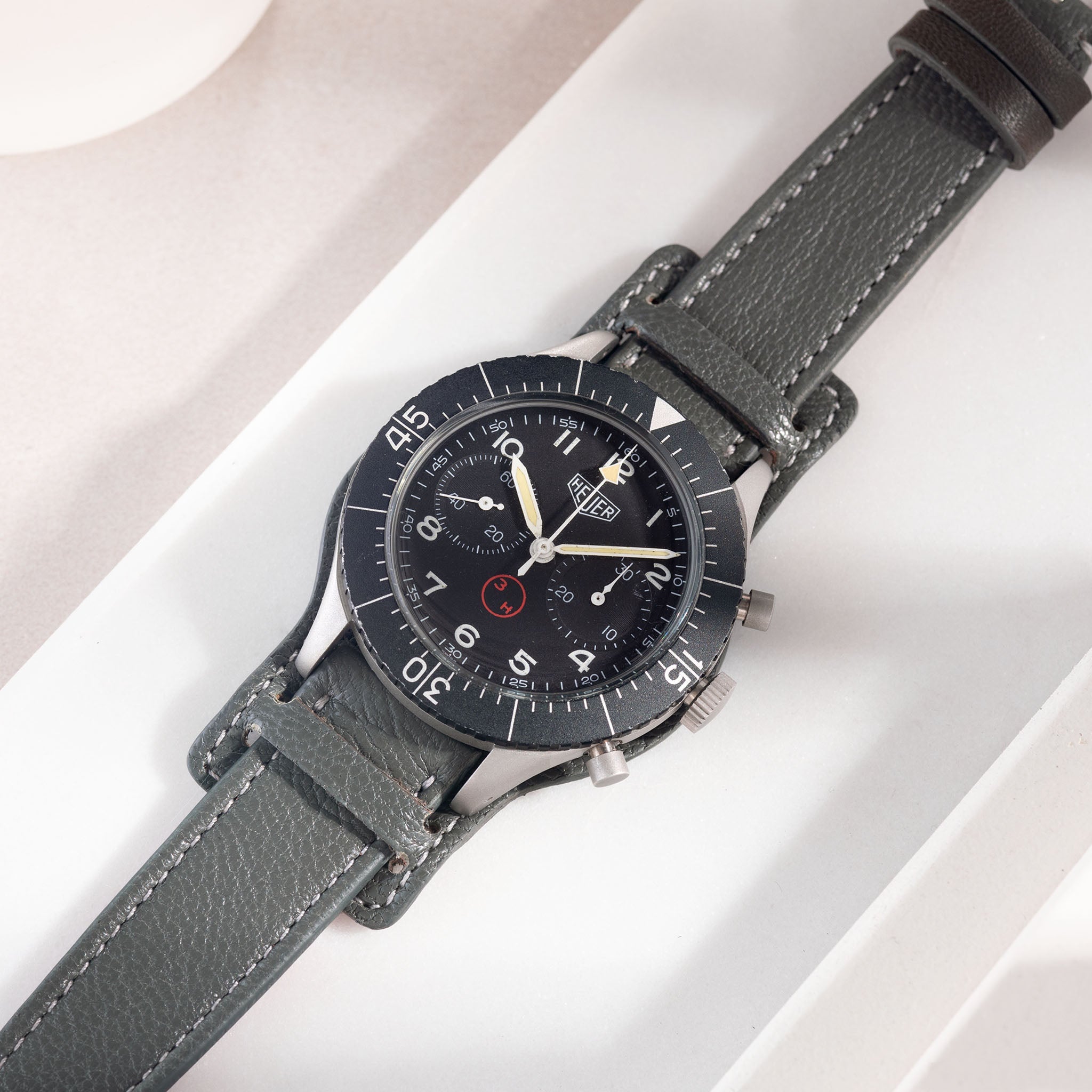 The Falco Bund Strap - Thin Grey Goat Skin