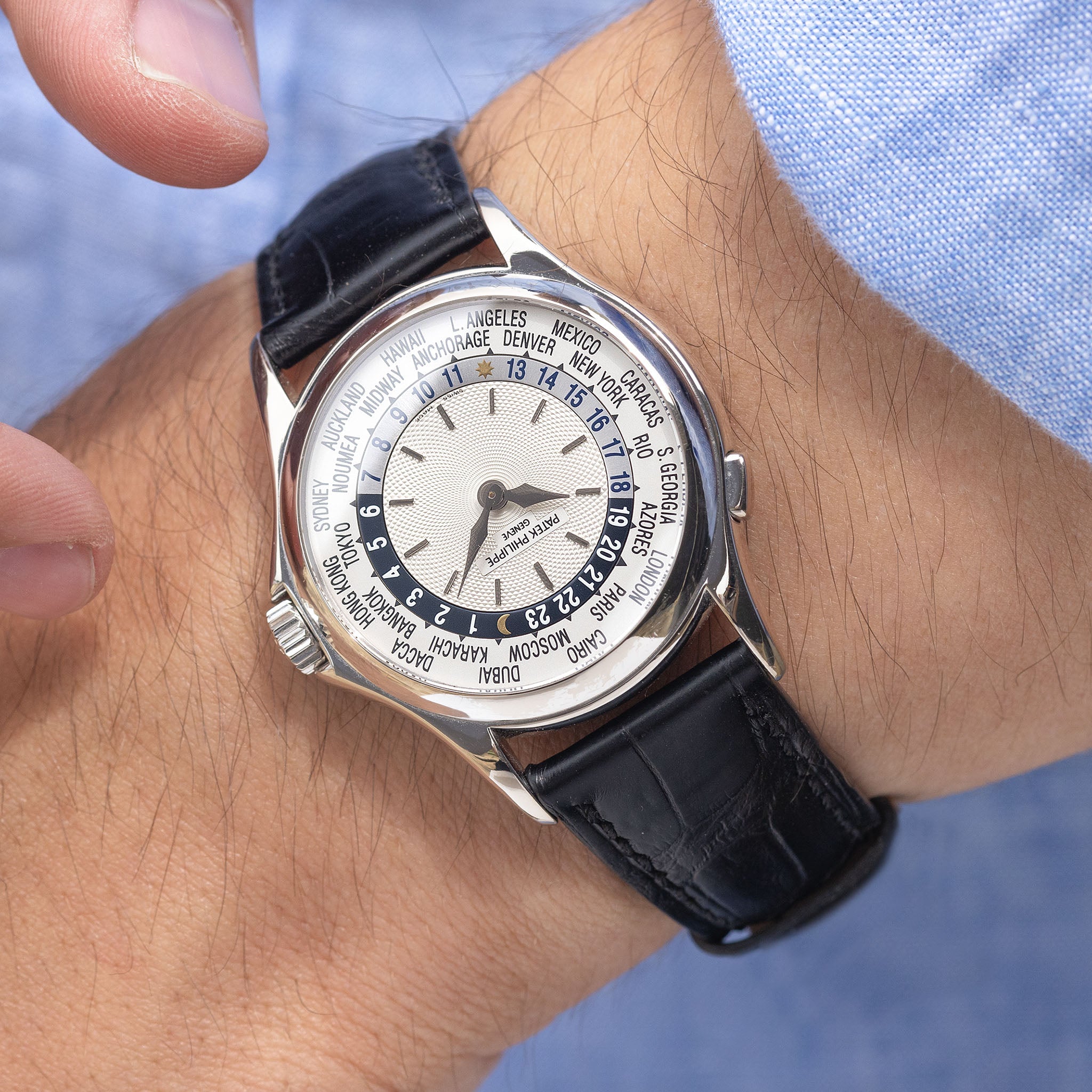 Patek Philippe World Timer White Gold Ref 5110G