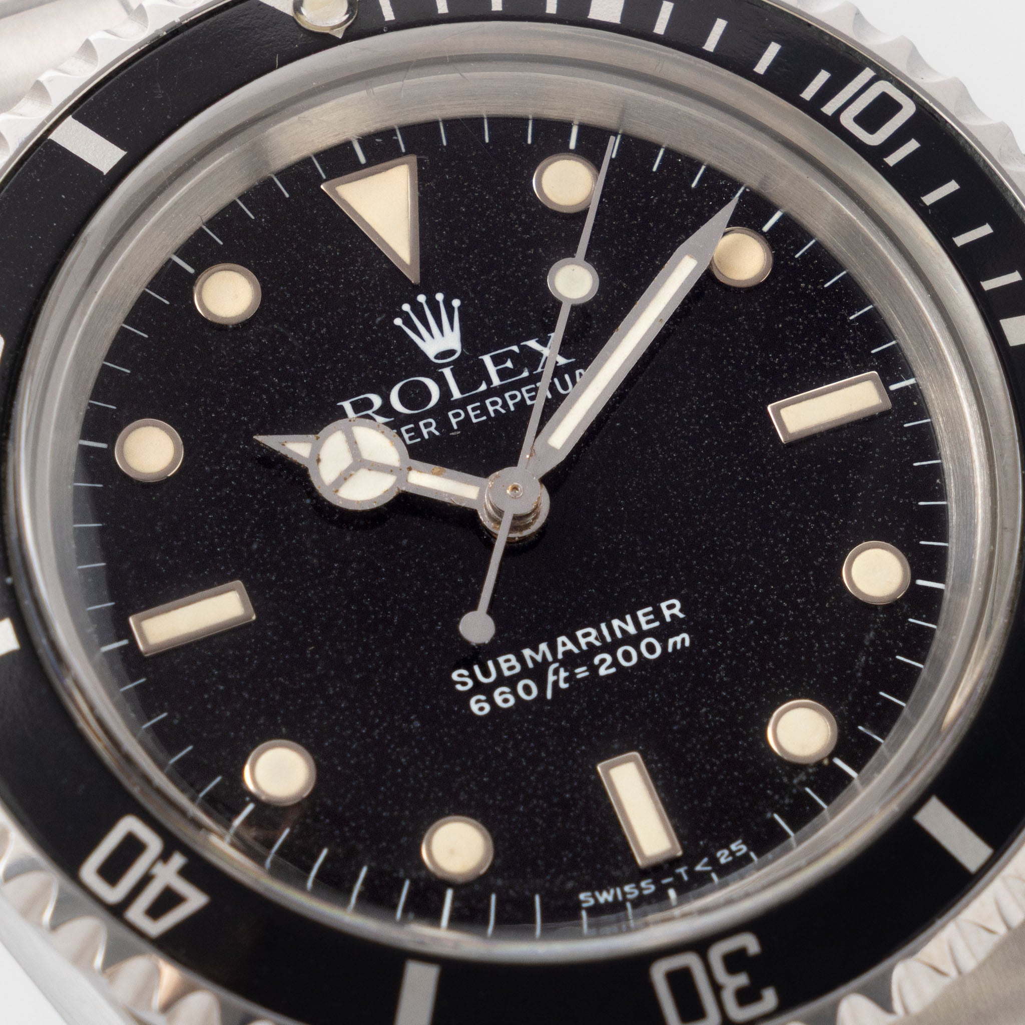 Rolex Submariner 5513 White Gold Hour Markers Punched Papers