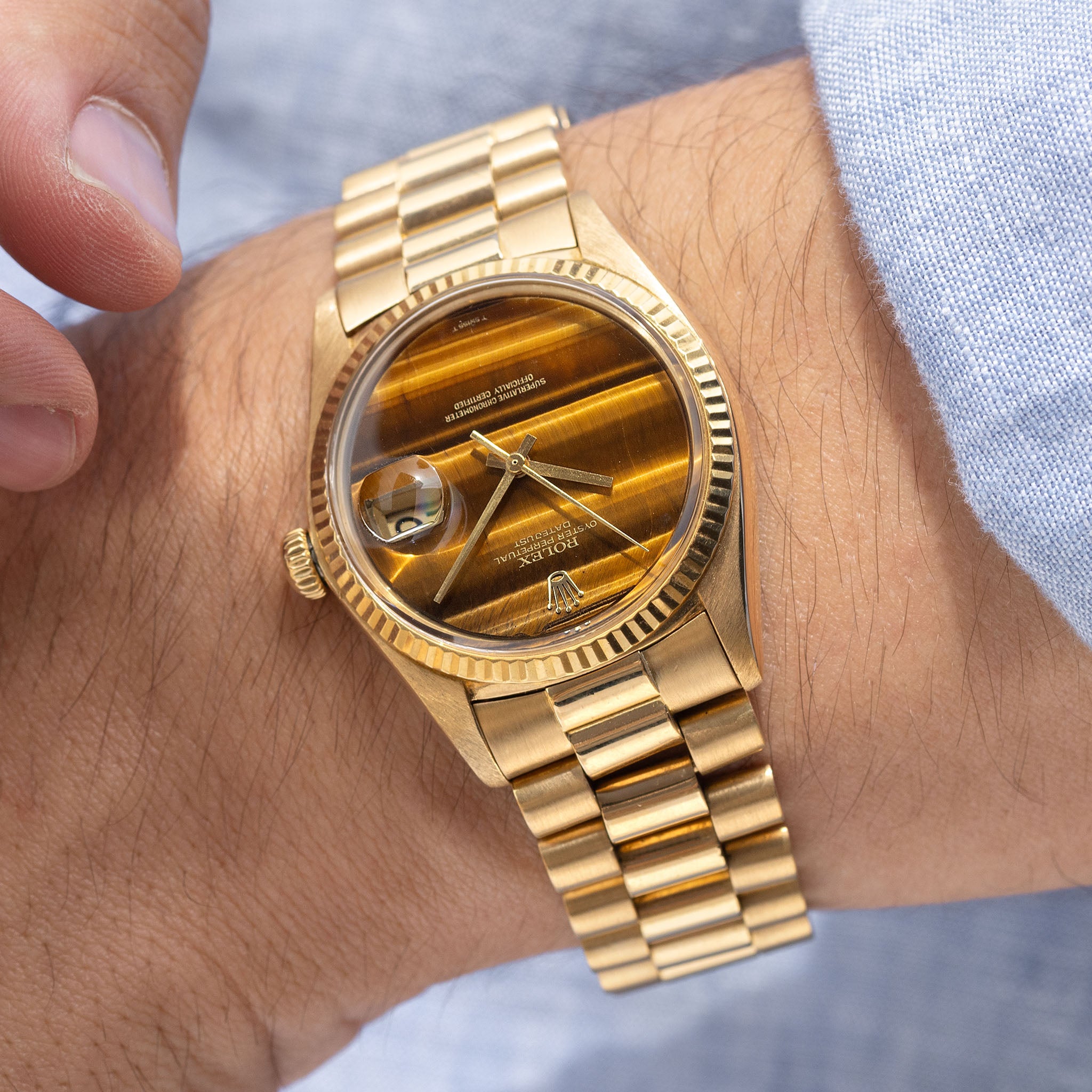 Tiger rolex hot sale