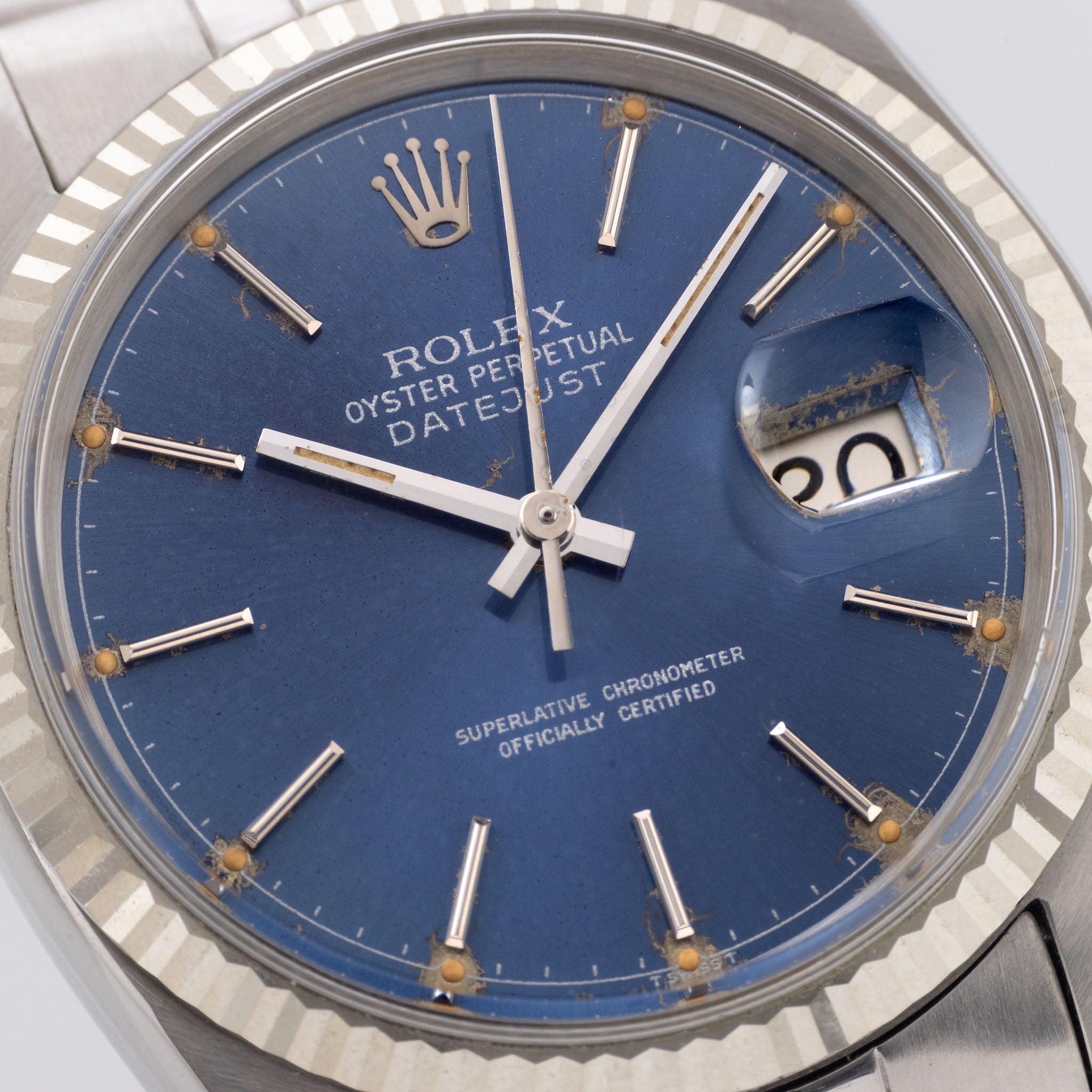 Rolex Datejust 16014 Blue Fried Egg Dial