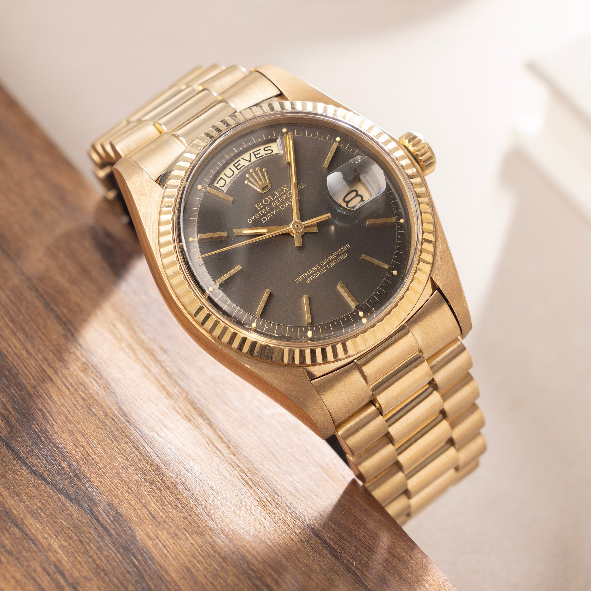 Rolex day date 18k gold sale