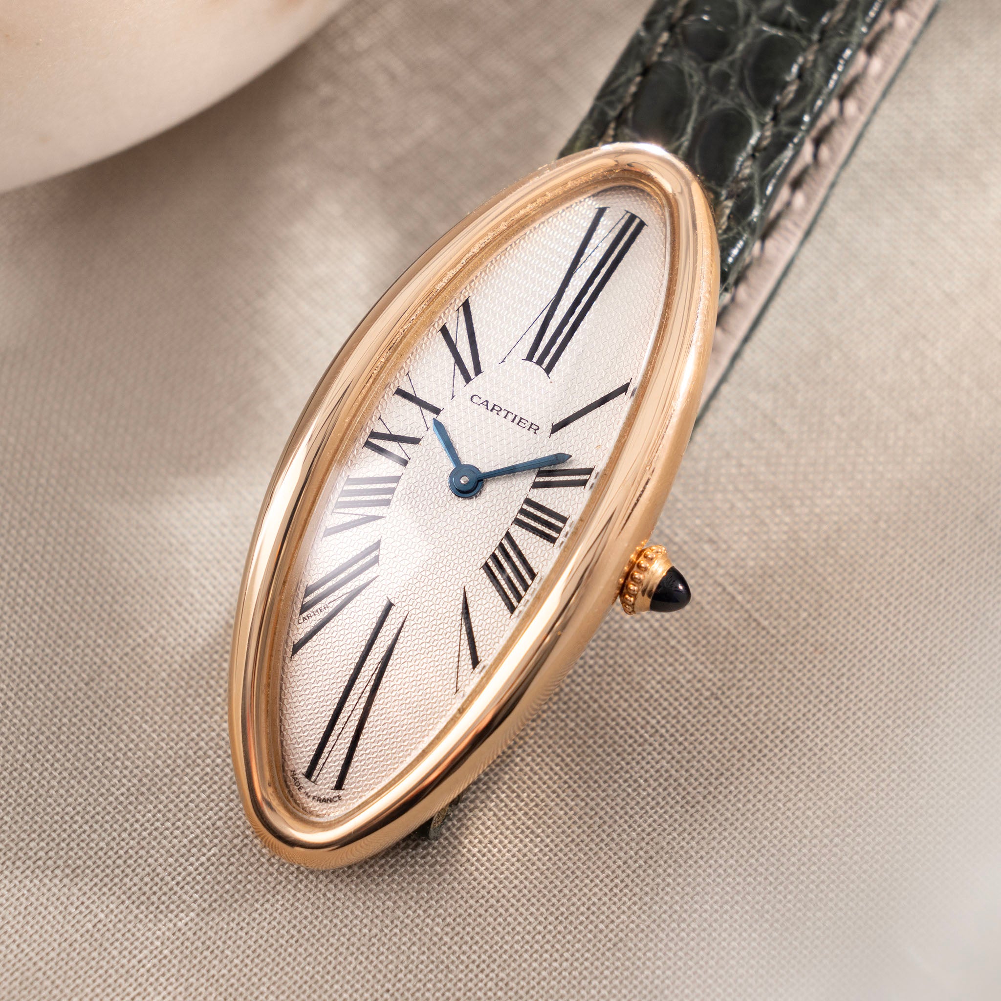 Cartier Baignoire Allong e in 18kt Pink Gold Box and Papers Ref 2606