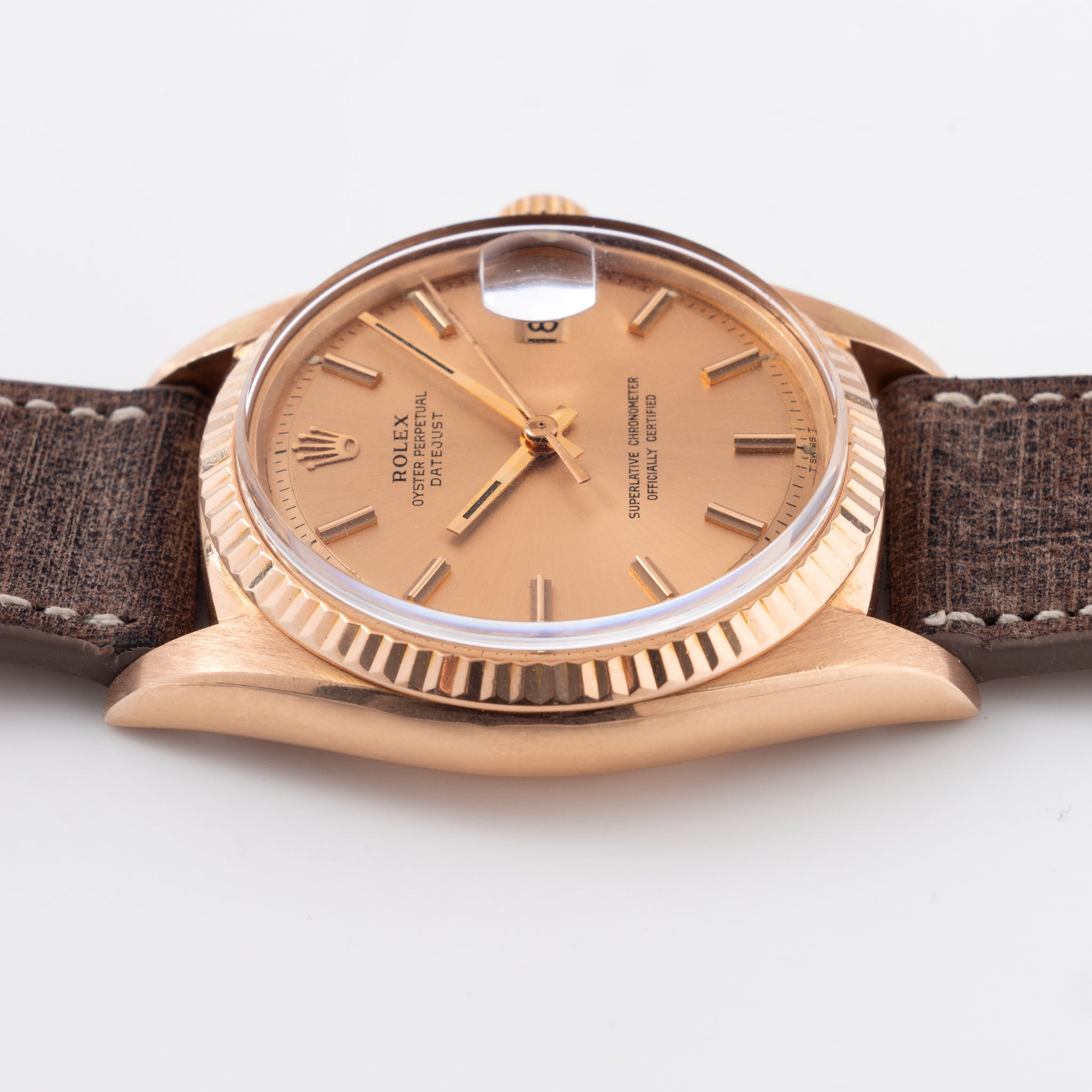 Rolex Datejust in 18k Rose gold ref 1601