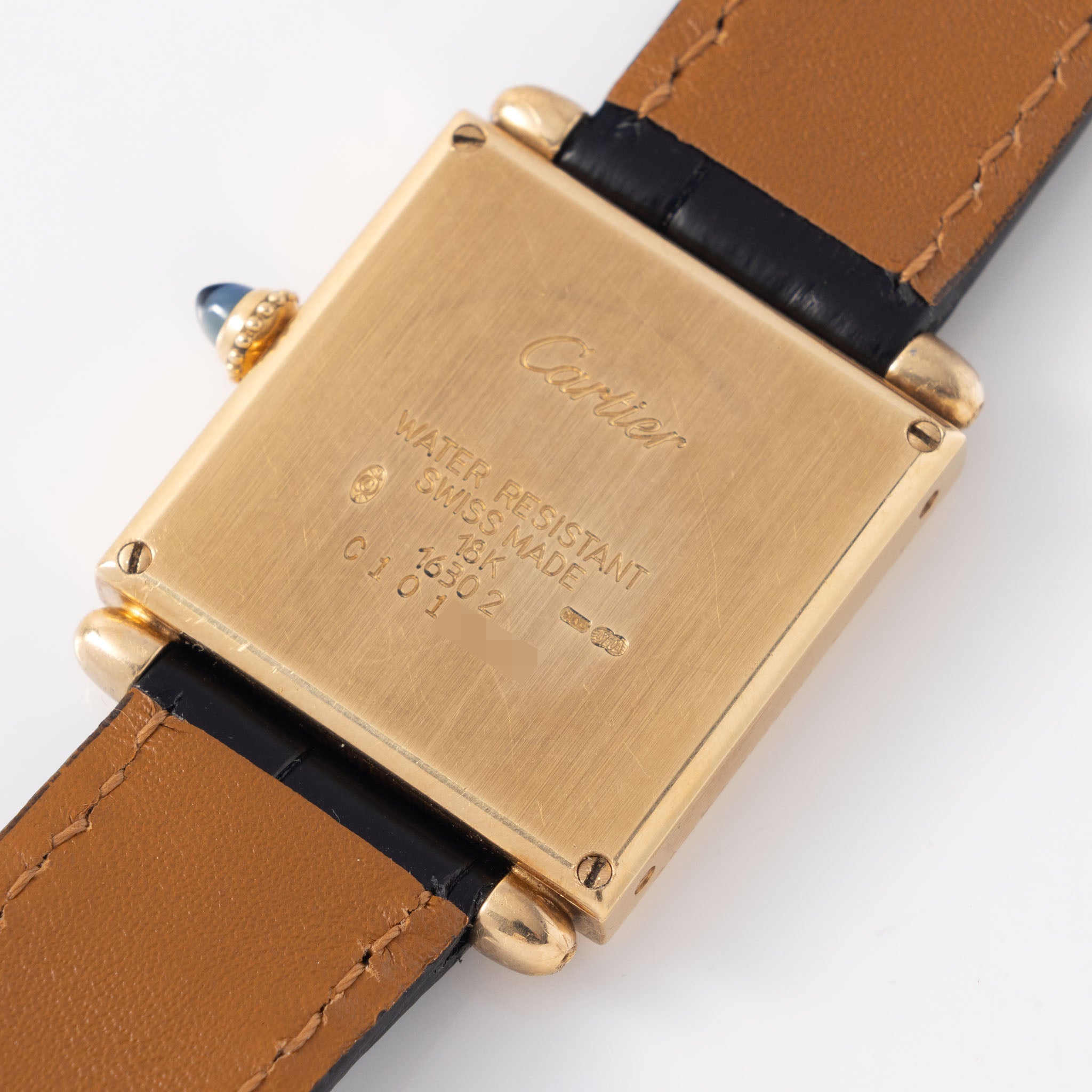 Cartier Tank Obus 18kt Yellow Gold Ref 1630