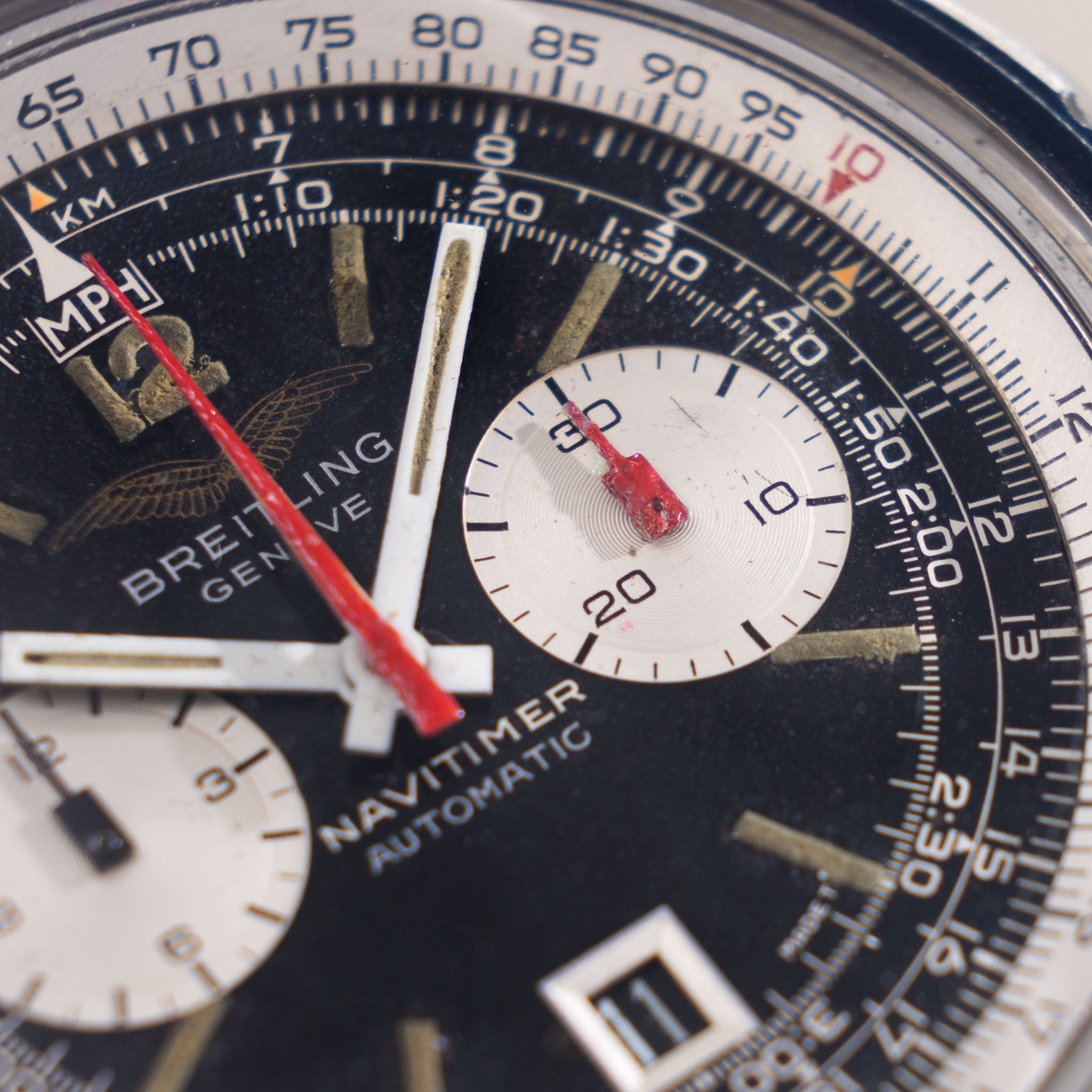 Breitling Navitimer automatic “Iraqi General Youth Training Association” Chronograph Ref. 1806 "Fried Egg"