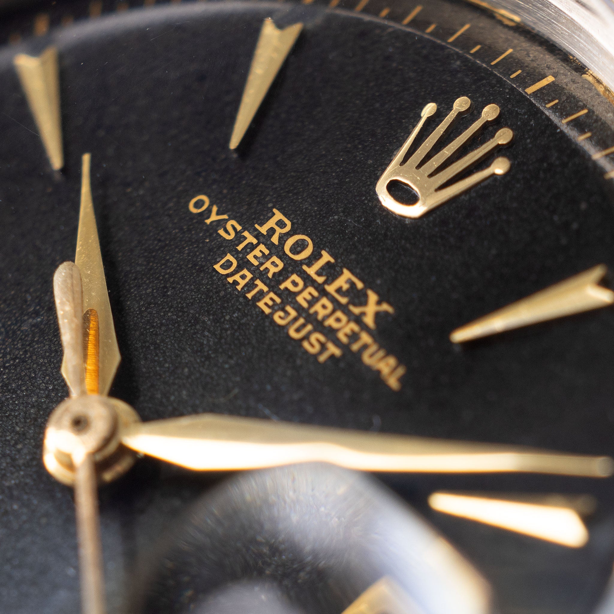 Rolex Datejust Gilt Dial ref 6605 Steel and Gold execution