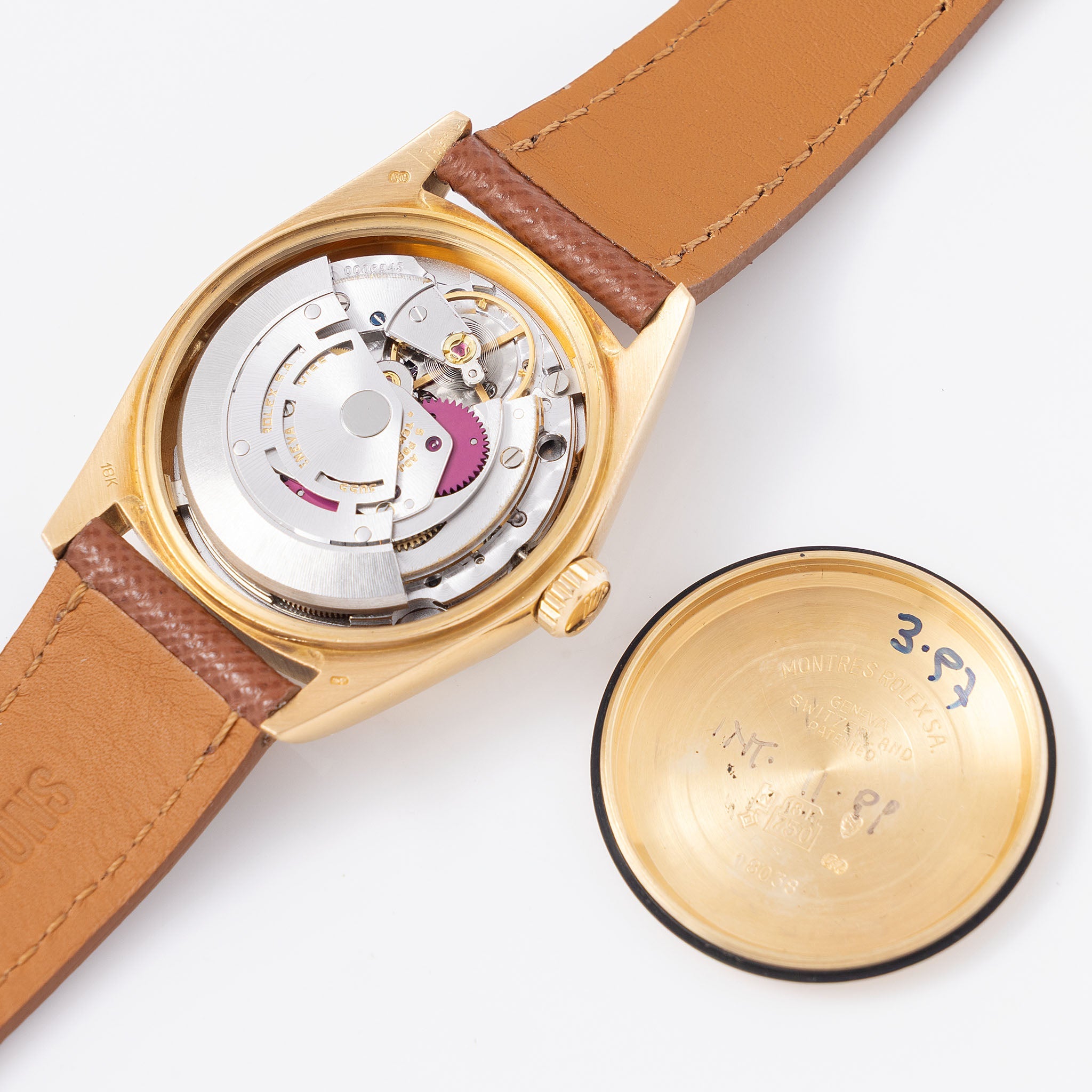 Rolex Day-Date 18038 Matte Champagne dial Roman numerals