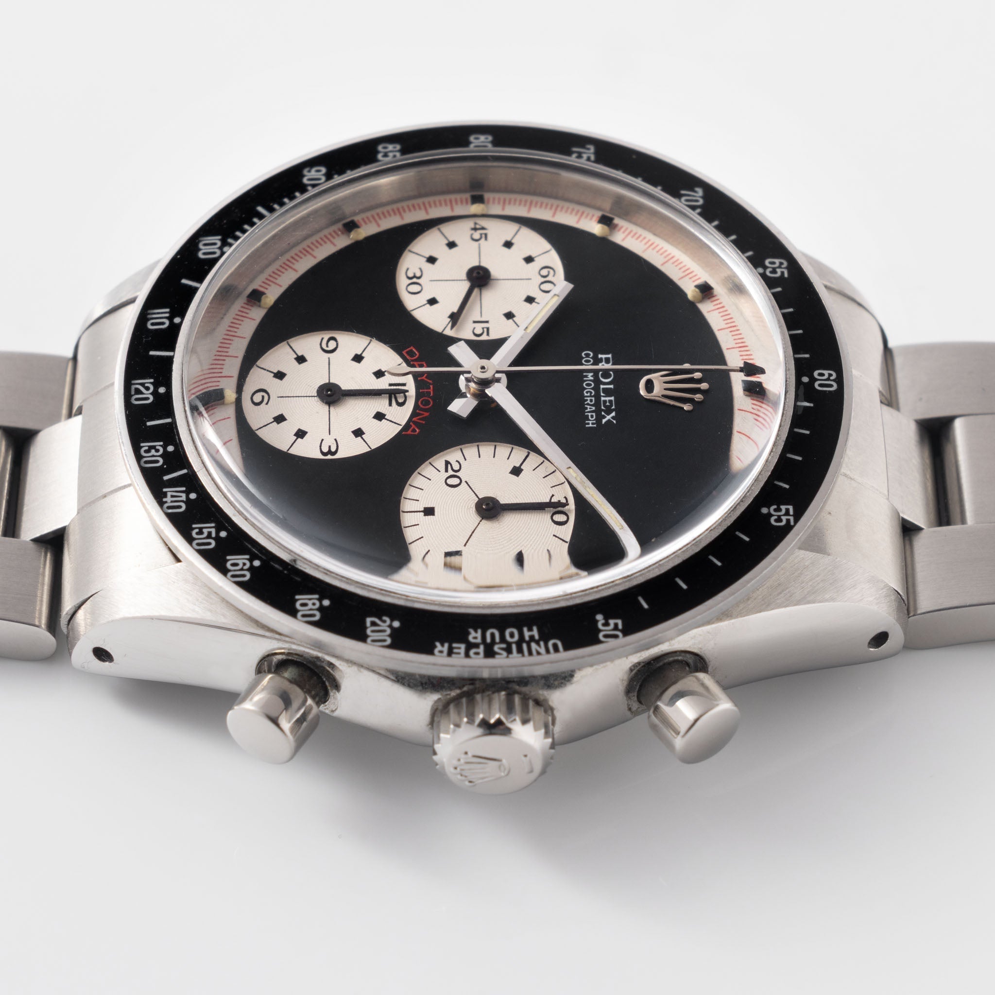 Rolex Cosmograph Daytona 6241 Black Tri-Color exotic dial with Rolex service papers