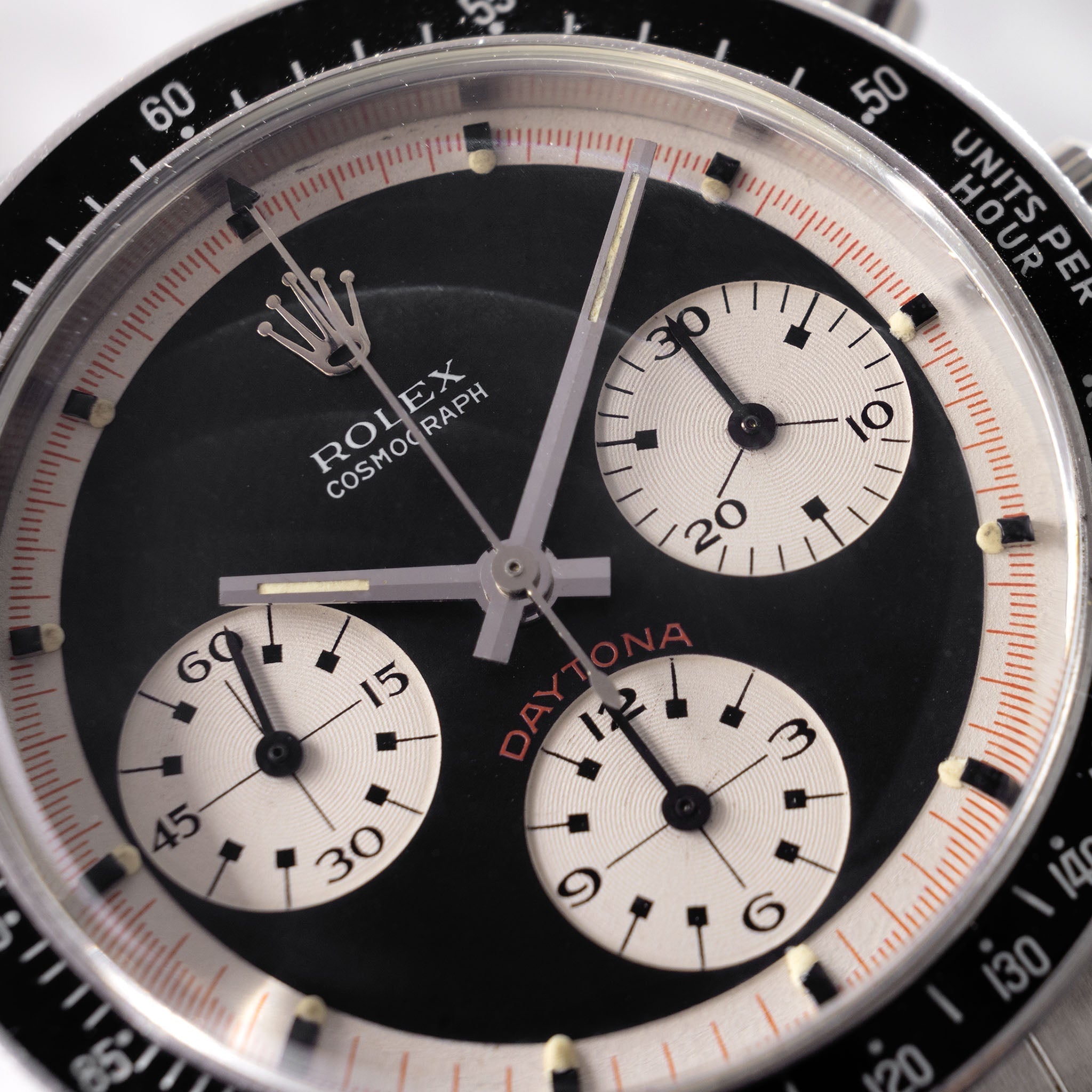 Rolex Cosmograph Daytona 6241 Black Tri-Color exotic dial with Rolex service papers