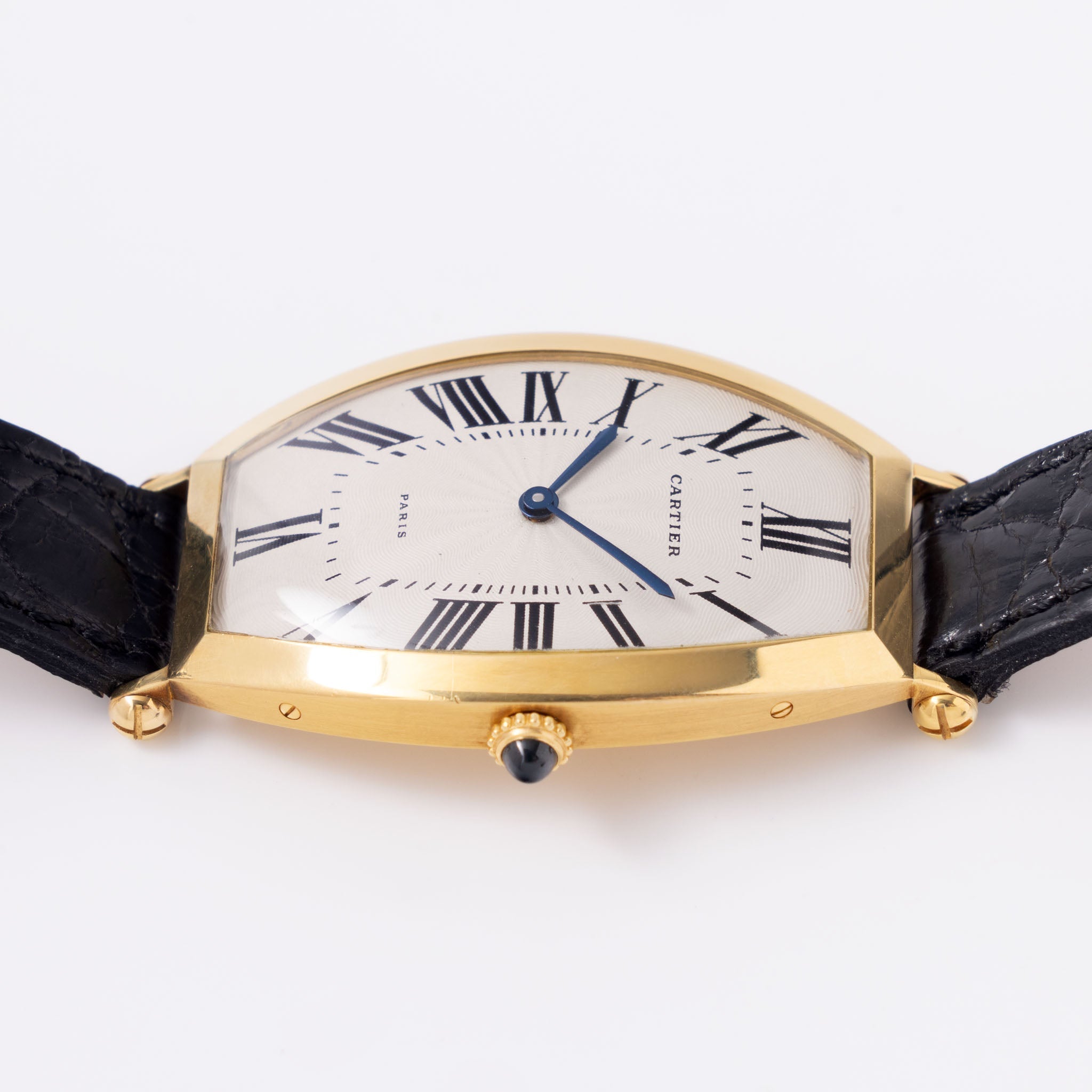 Cartier Tonneau Jumbo "Paris" Guilloché dial Mechanic