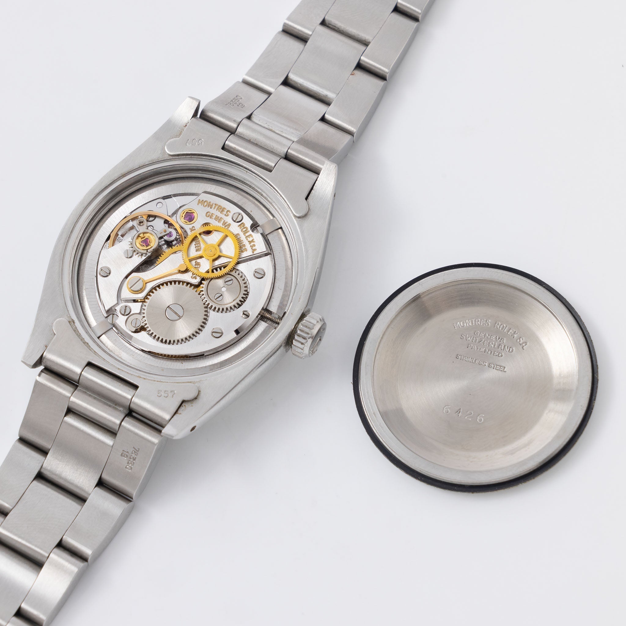 Rolex Oyster Silver UAE logo dial ref 6426