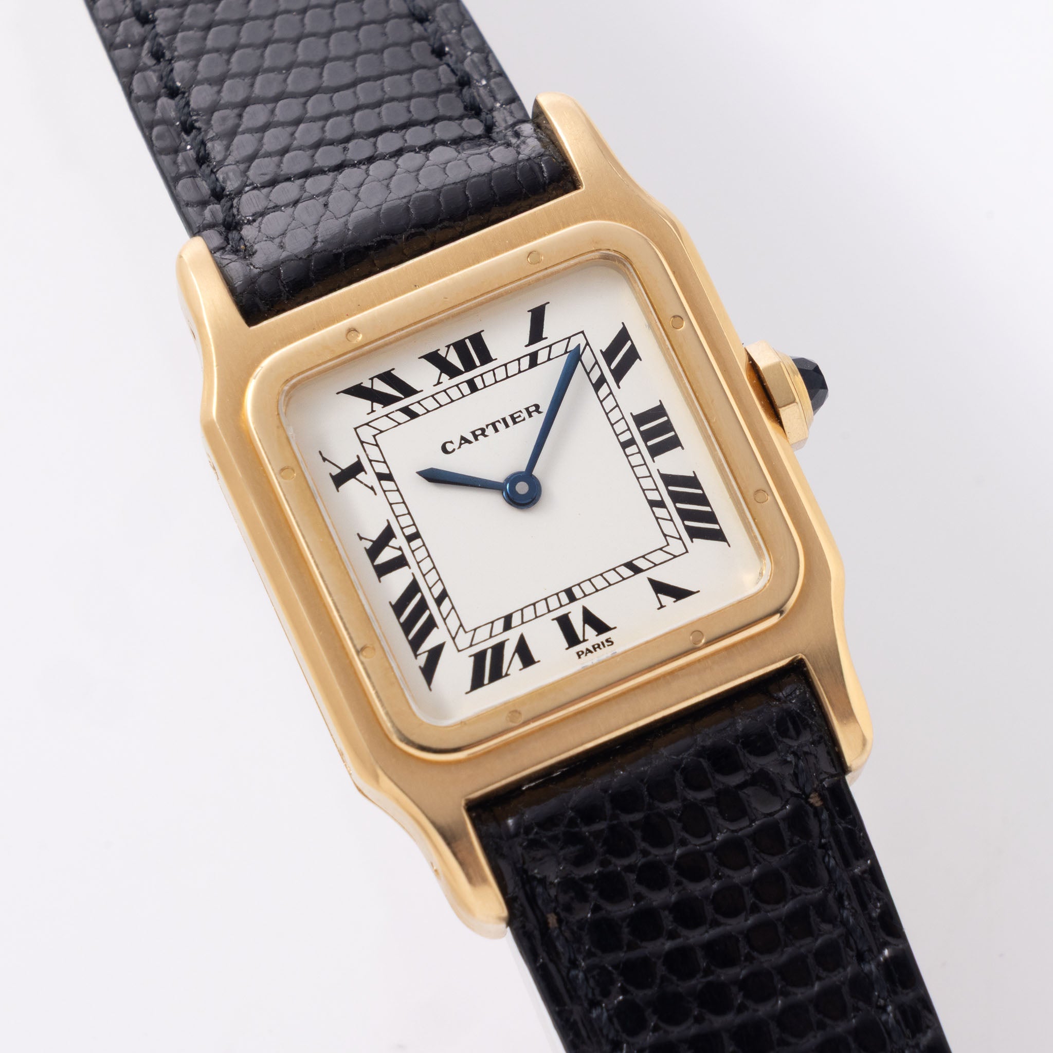 Cartier Santos Dumont Paris Dial in 18k yellow gold ref 78097