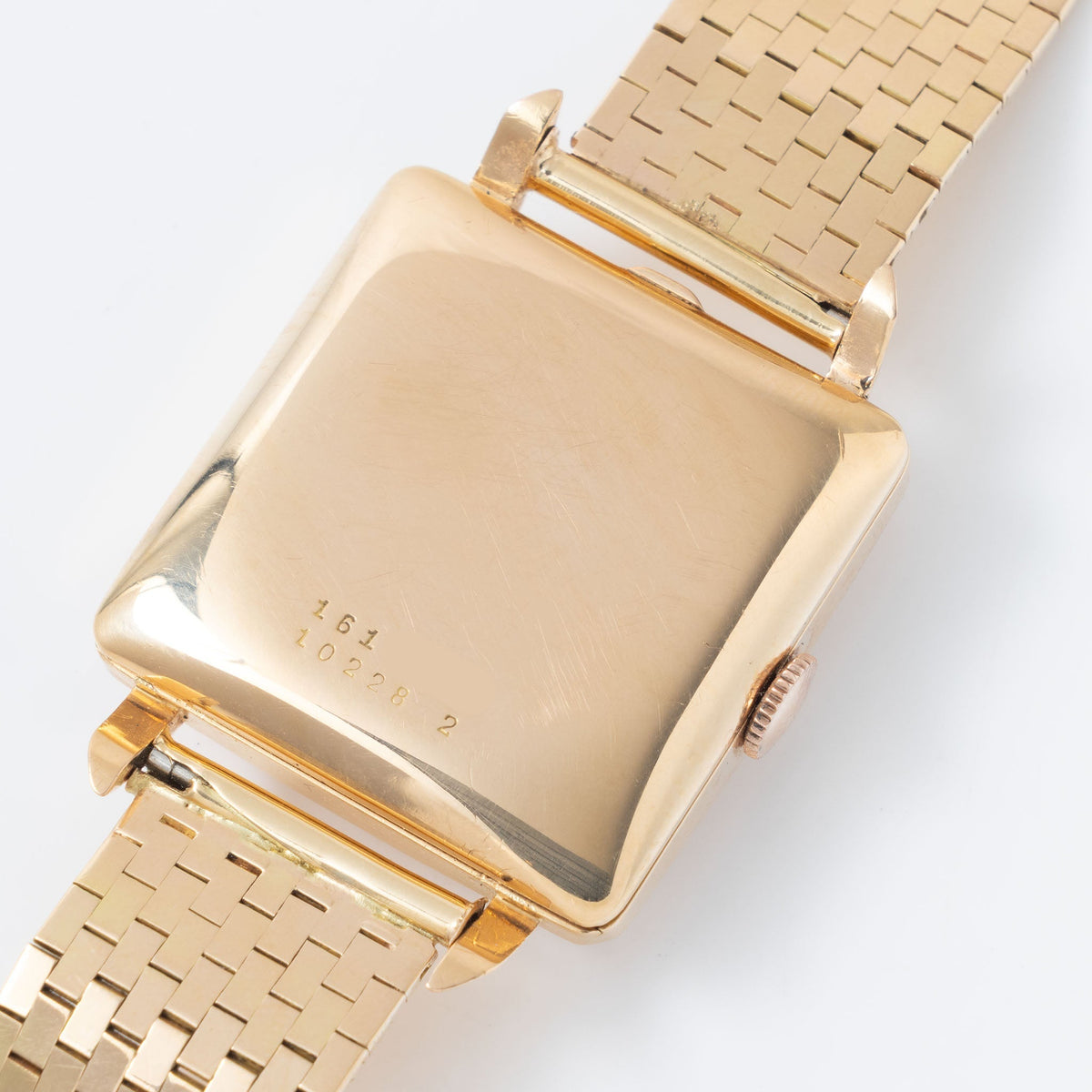 Universal Genève “Cioccolatone“ 18k Rose Gold Oversized Dress-watch with unique Guilloché Dial on Brick Style Bracelet ref. 10228 2