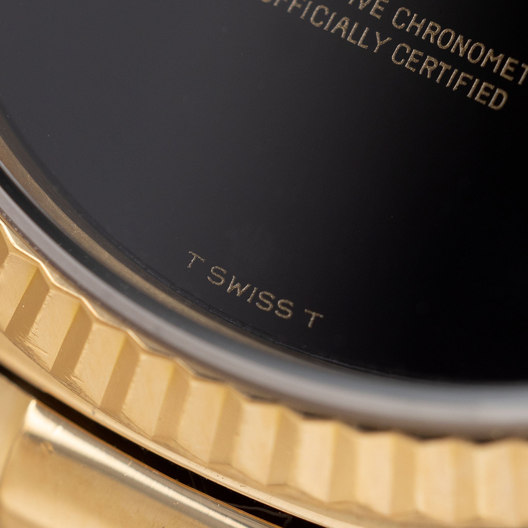 Rolex Day-Date Onyx T Swiss T Dial ref. 18038 in 18k Yellow Gold