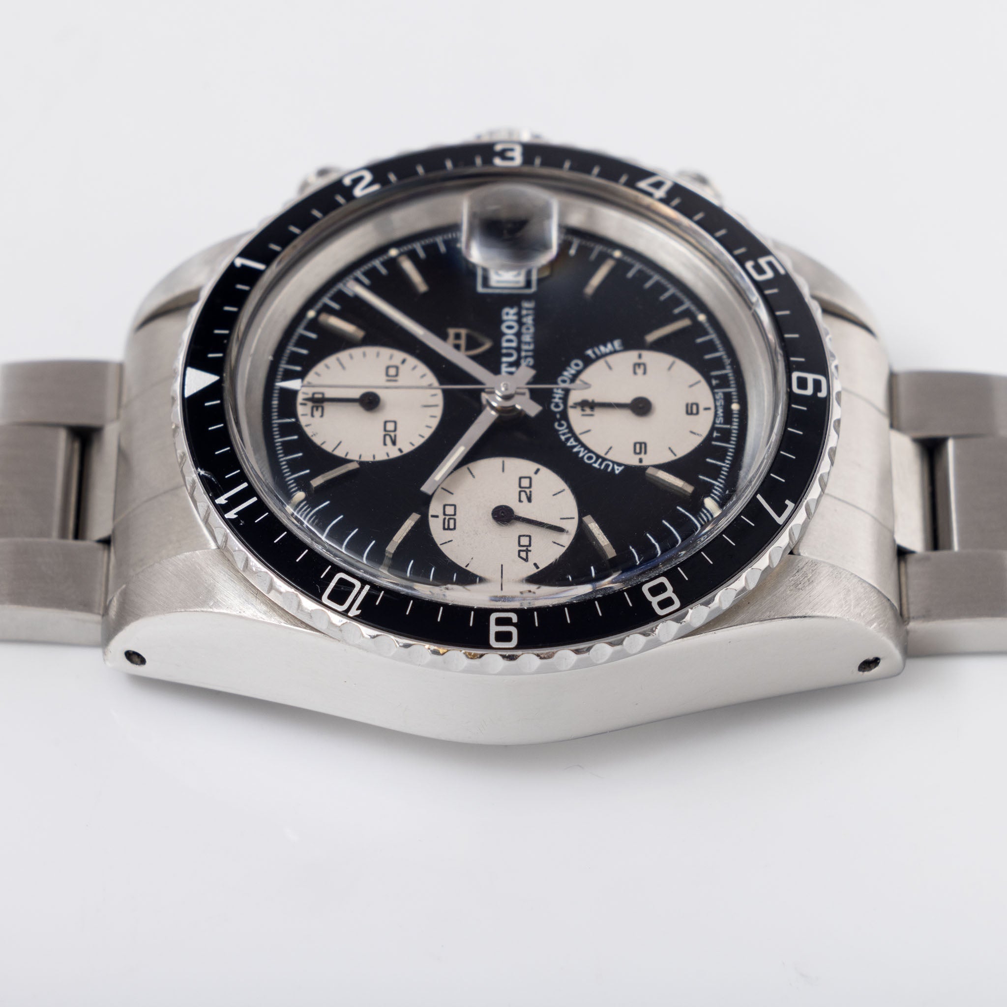 Tudor Oysterdate Big Block Chronograph Black Dial ref. 79170