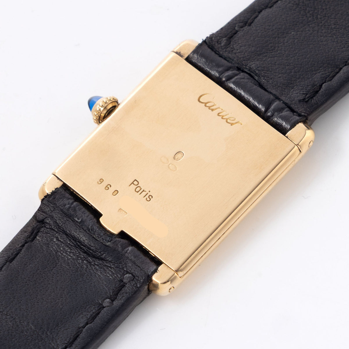 Cartier Tank Louis ultra thin cream dial ref 96019 in 18 k yellow gold