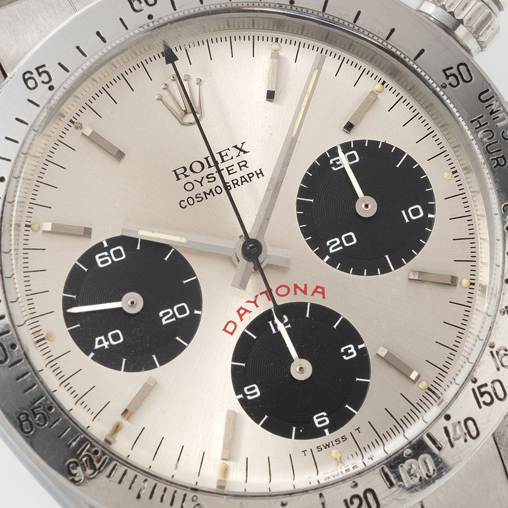 Rolex Cosmograph Daytona ref. 6265 Big Red Panda Silver Dial