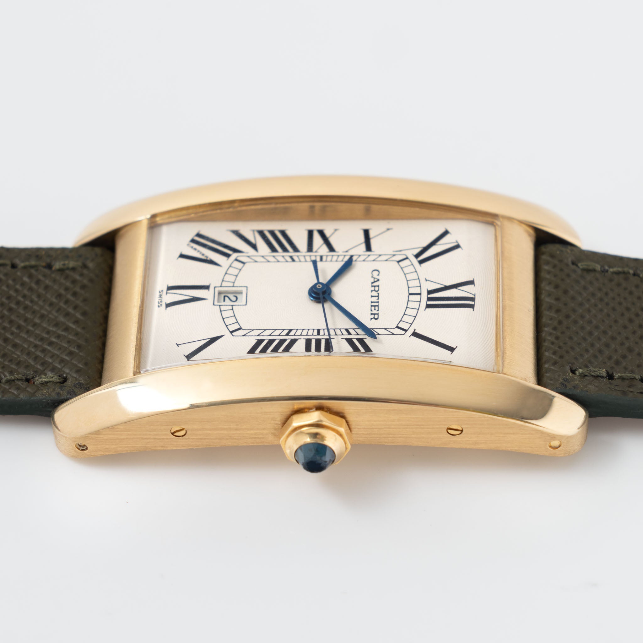 Cartier Tank Américaine Automatique in 18 k yellow gold ref 1740