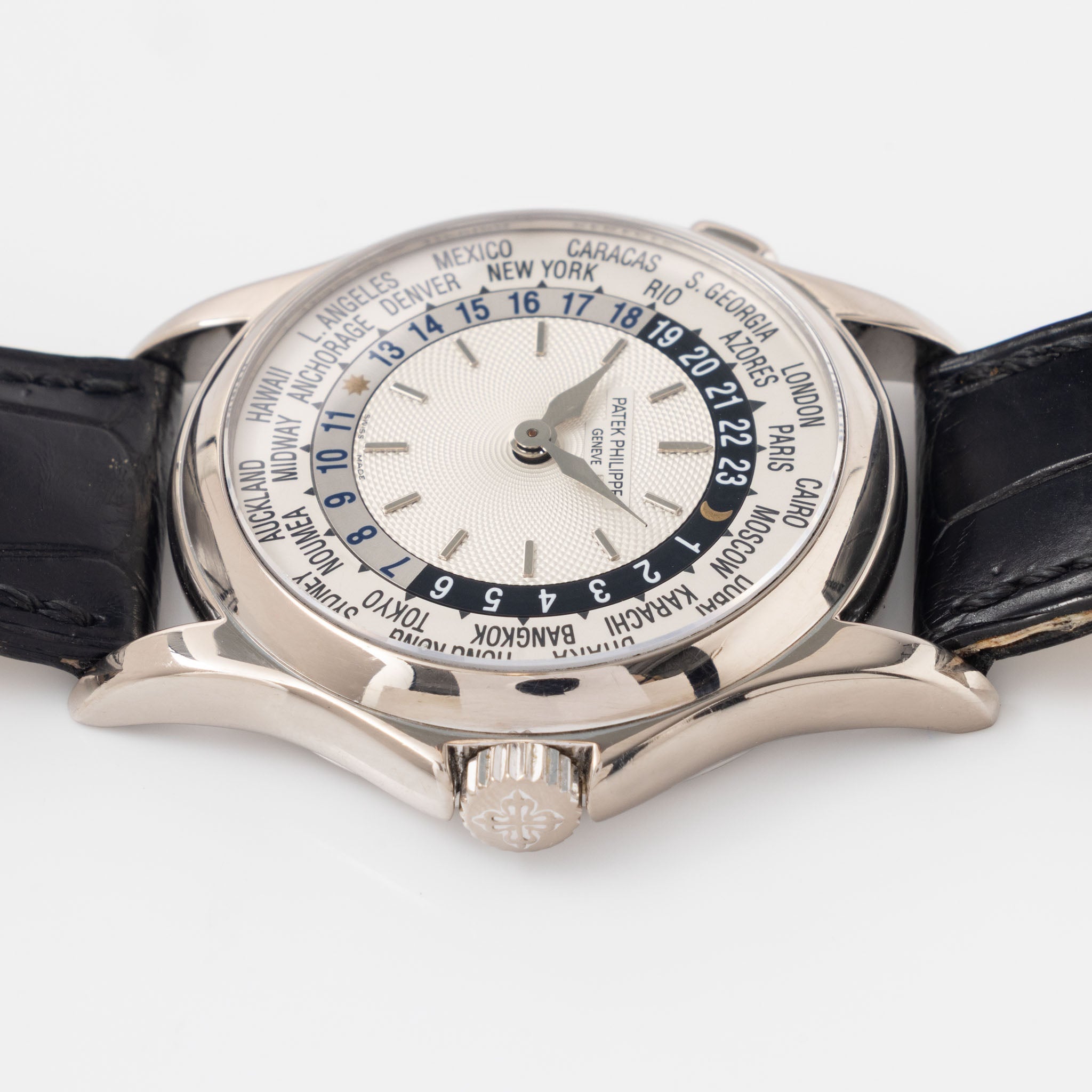 Patek Philippe World Time 5110G in 18k White Gold with Extract from the Archives