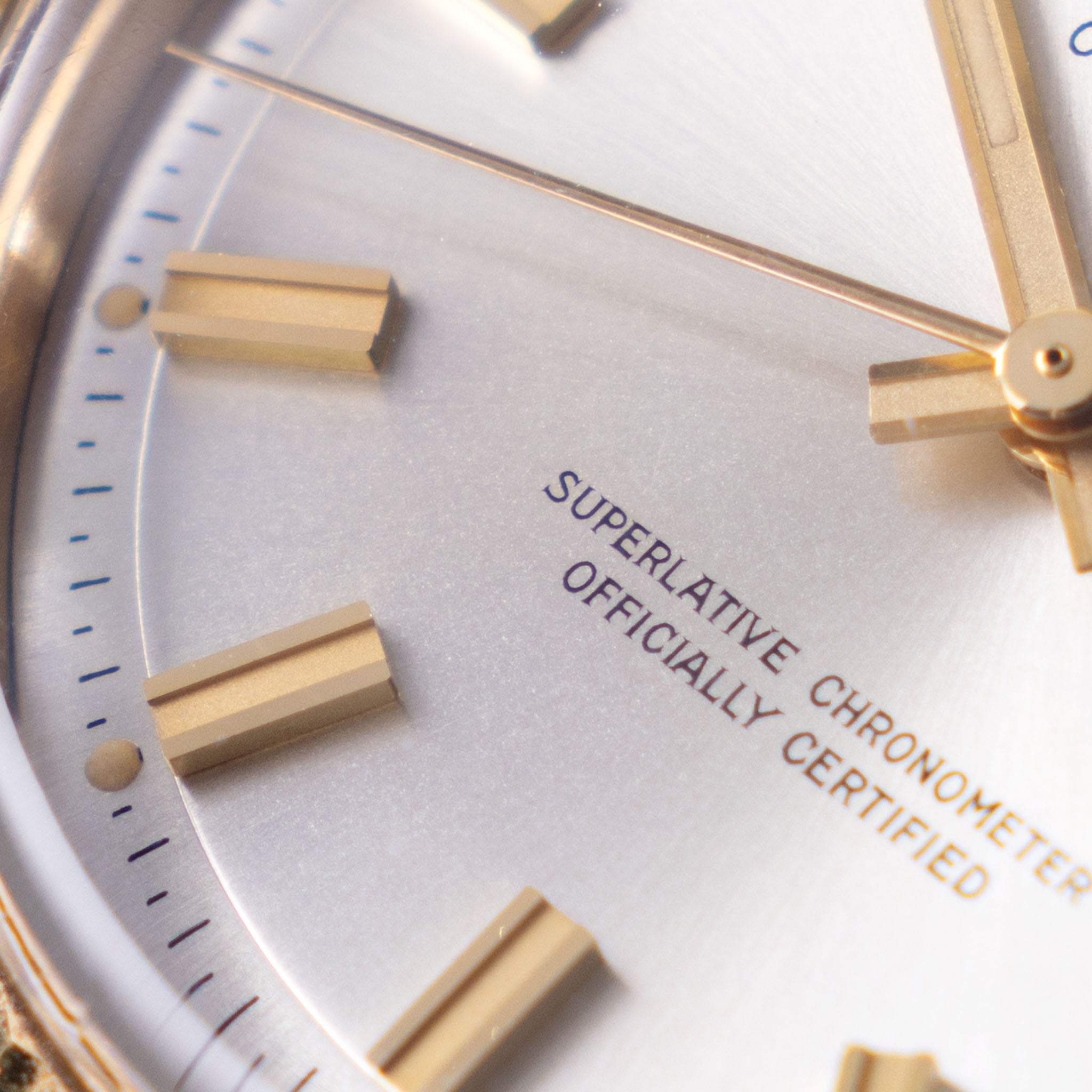 Rolex Day-Date 1803 Silver Wide-Boy Dial 18k Yellow Gold with Punched Guarantee Paper