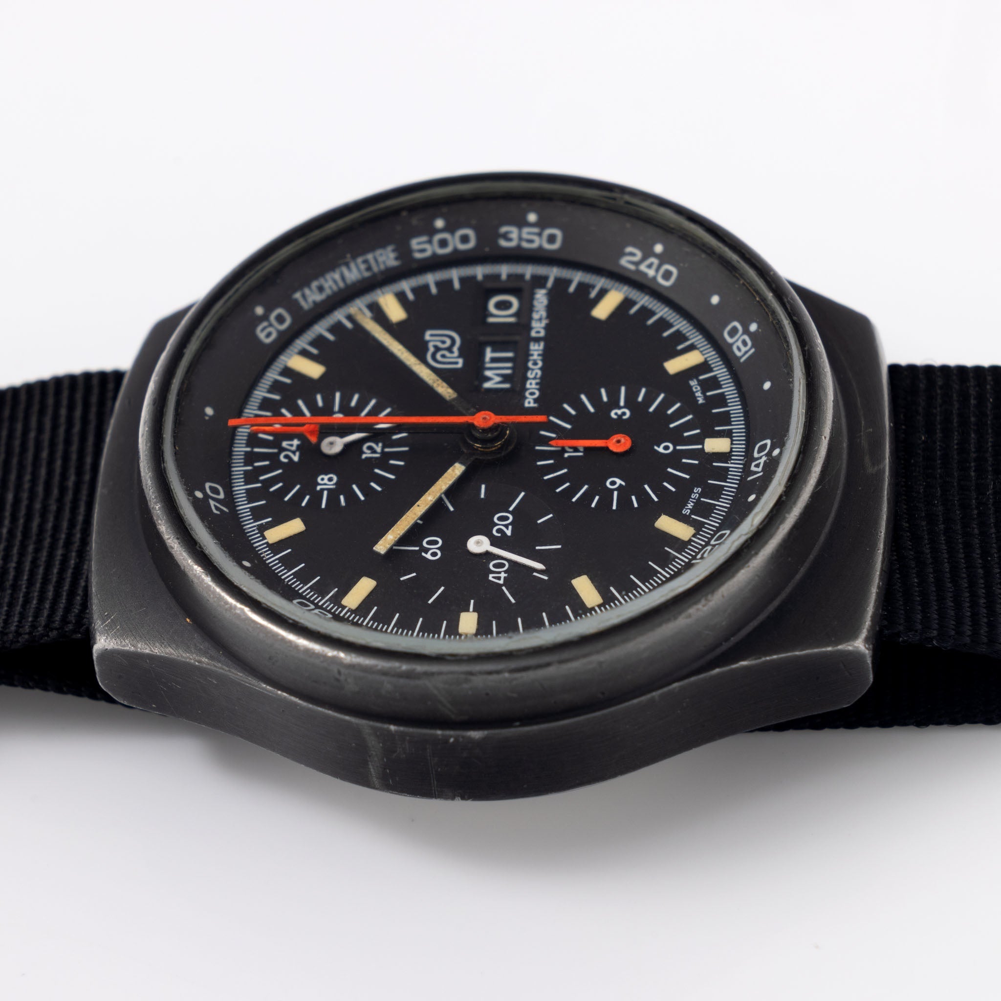 Orfina Porsche Design Chronograph 1 Lemania 5100 Ref 7176 PVD Coated