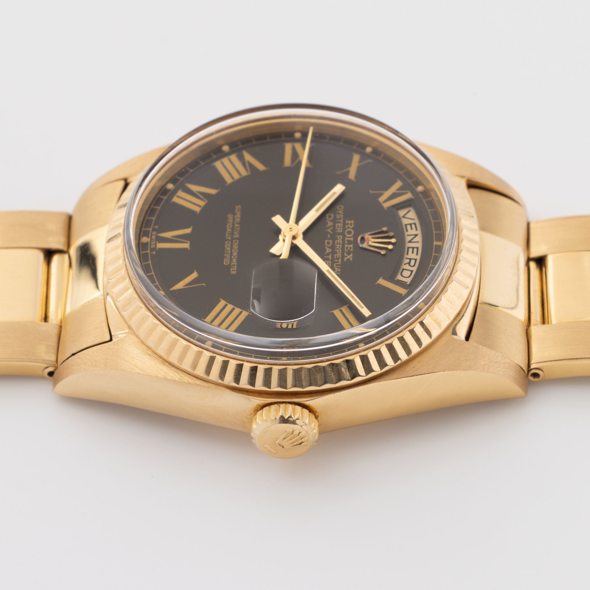 Rolex Day-Date 1803 Olive Grey Buckley Dial in 18k Yellow Gold