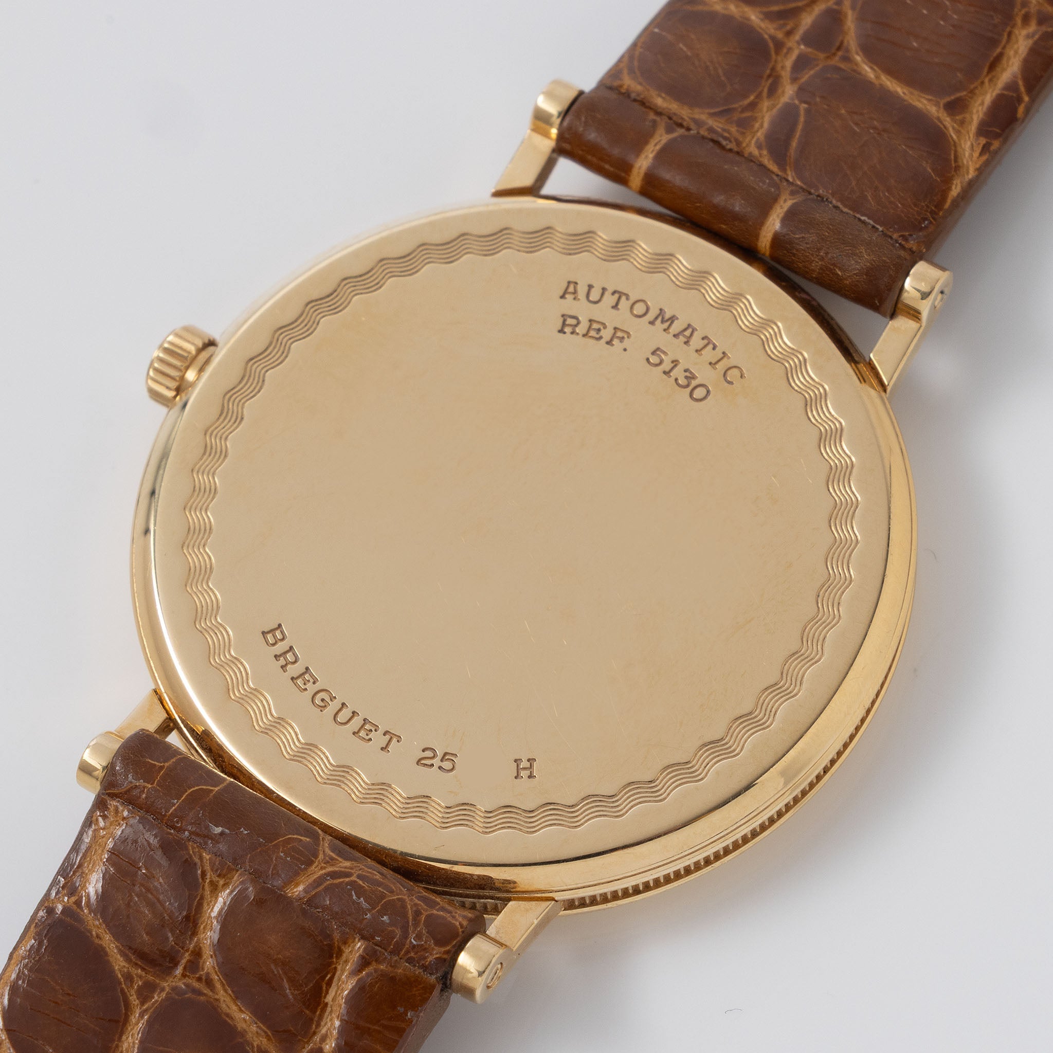 Breguet Ultra thin Classique Dress watch Guilloche dial ref 5130 in 18 k yellow gold