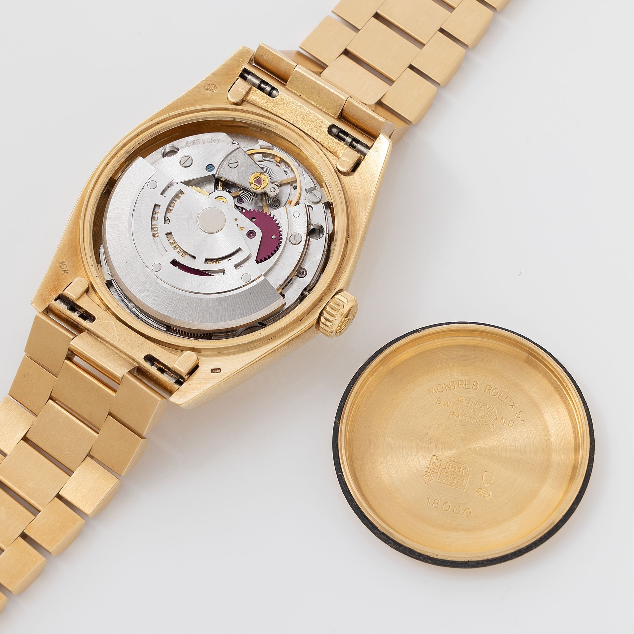 Rolex Day-Date 18038 Purple Jubilee Dial Box and Papers French Hallmarks