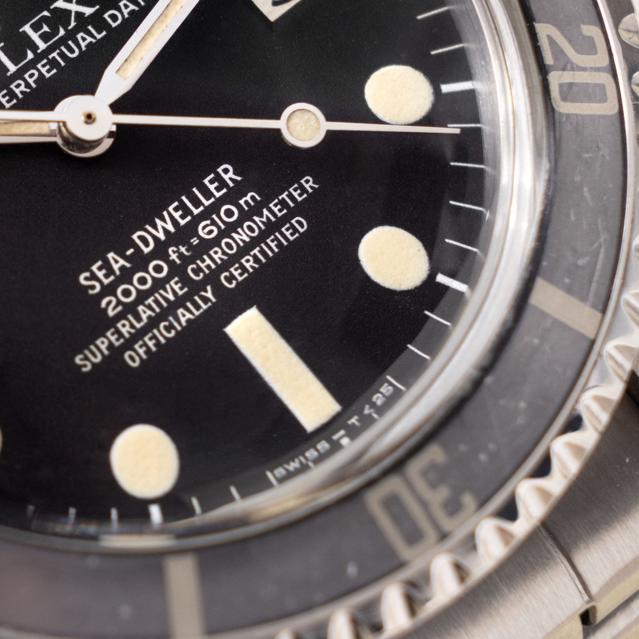 Rolex Sea-dweller 1665 MK1 Dial Ghost Bezel Box and Paper Set