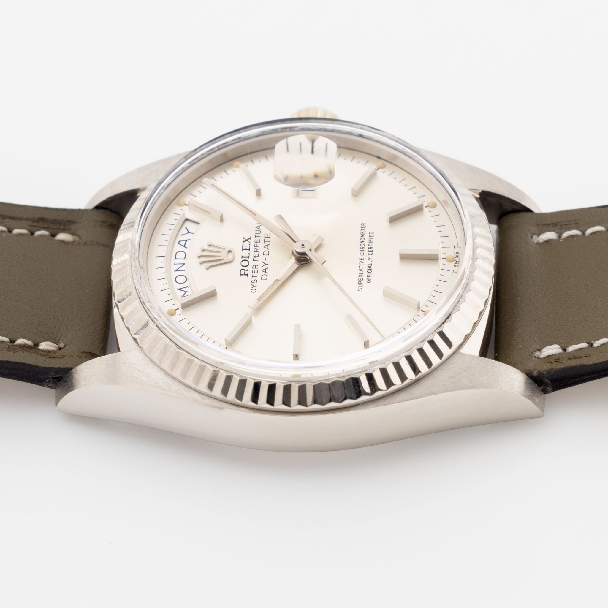 Rolex Day-Date 1803/9 Silver Dial in 18k White Gold