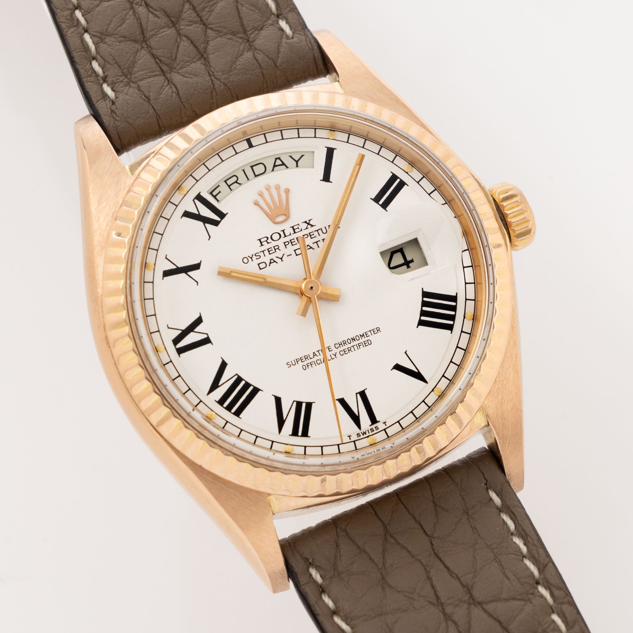 Rolex Day-Date 1803 Buckley Dial in 18k Rose Gold