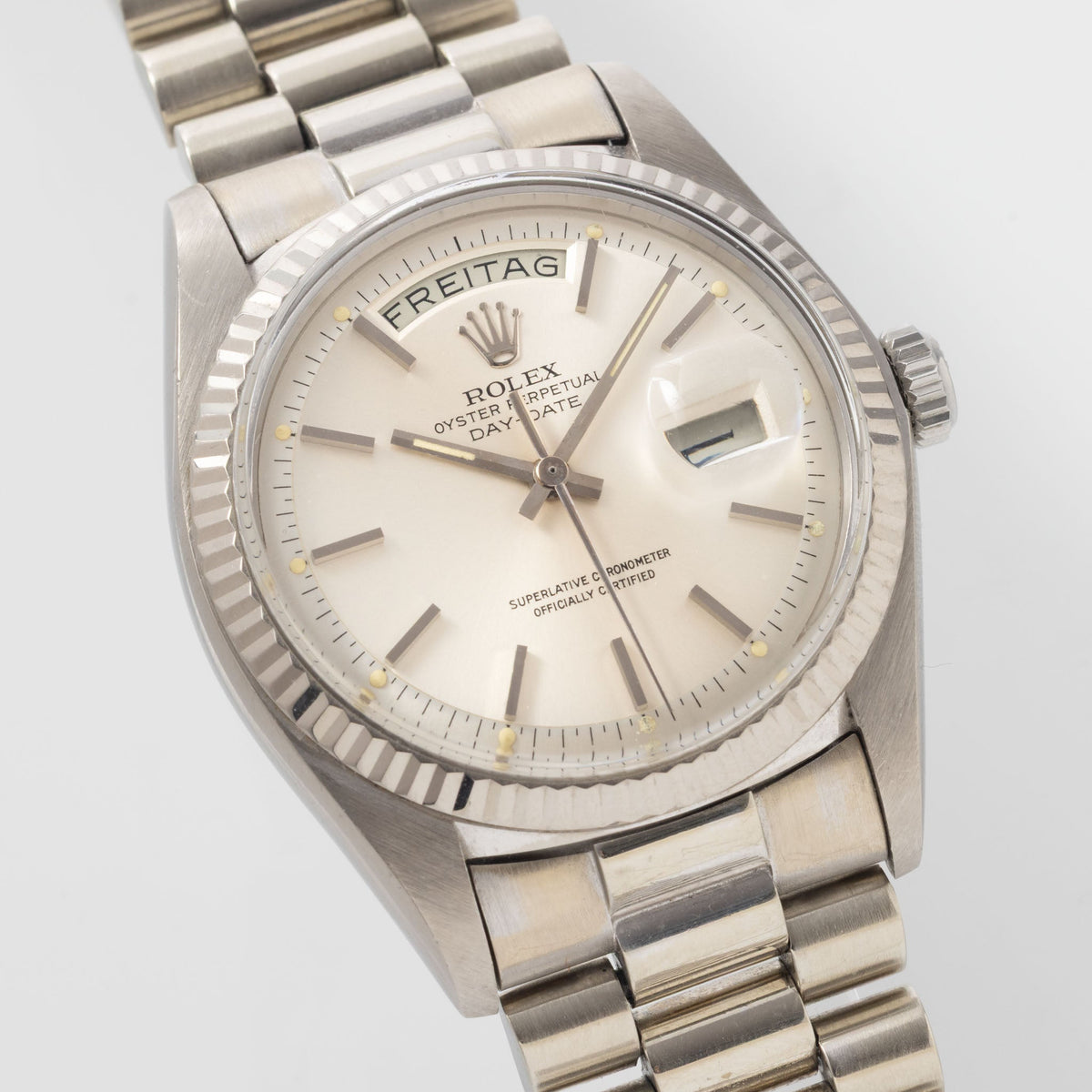 Rolex Day-Date 1803/9 Silver Dial in 18k White Gold