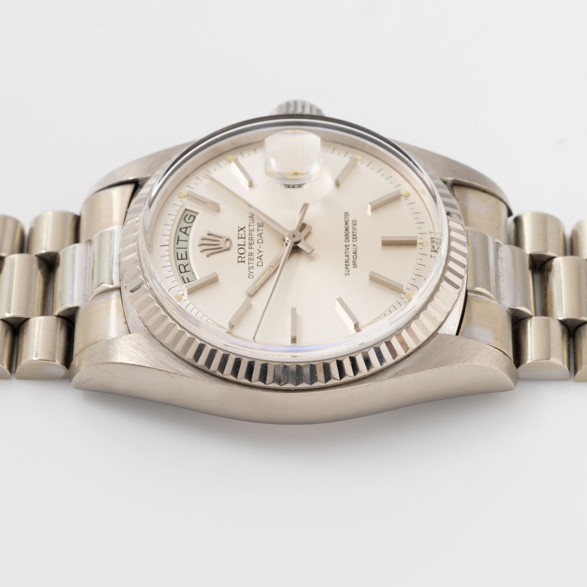 Rolex Day-Date 1803/9 Silver Dial in 18k White Gold